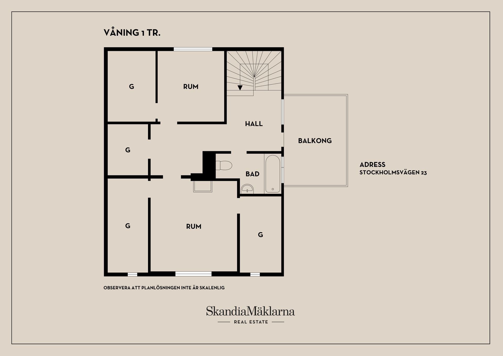 Villa, Stockholmsvägen 23, Östra Villastaden, Nyköping