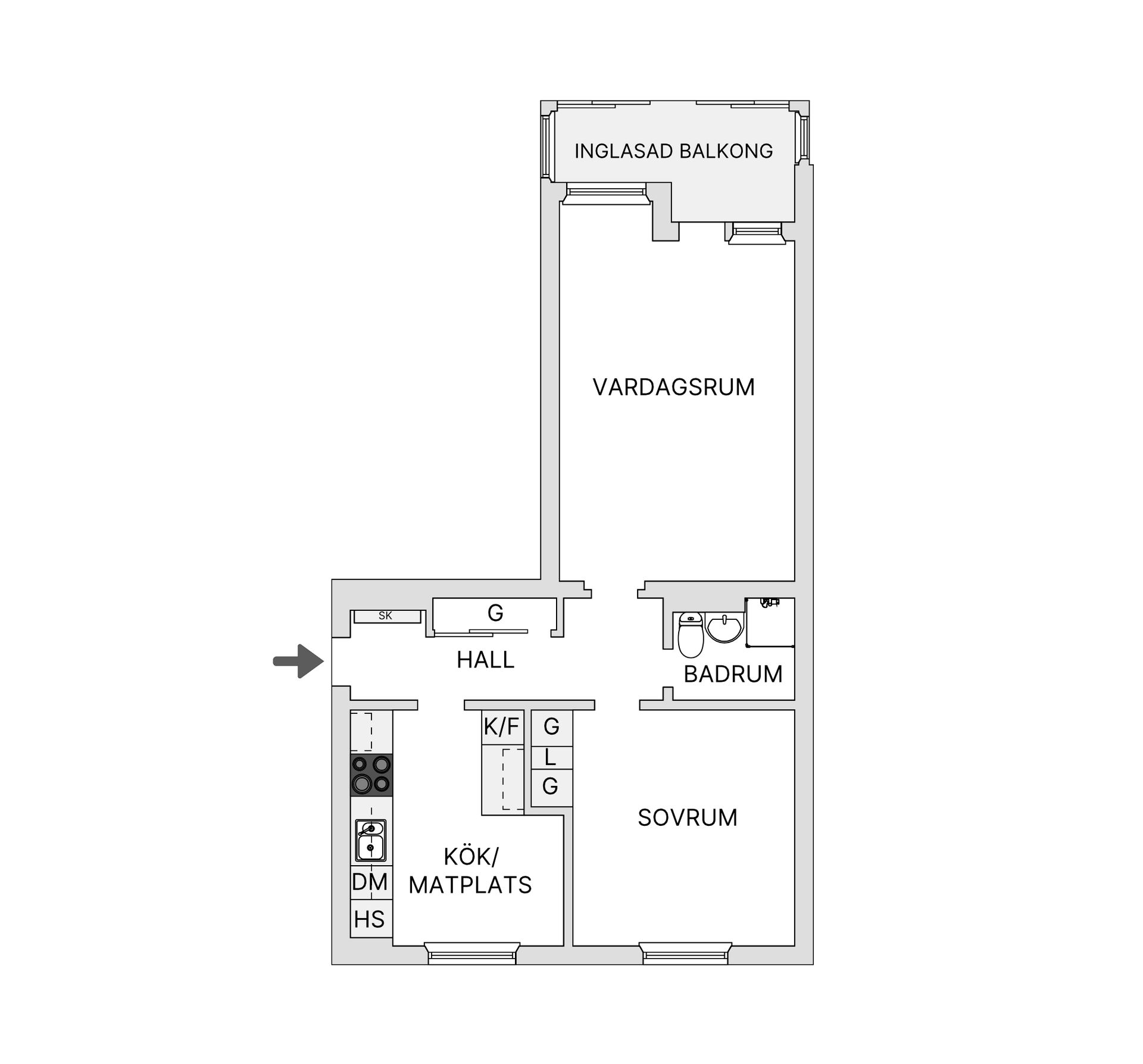 Bostadsrätt, Fjällgatan 48A, Tullen, Borås