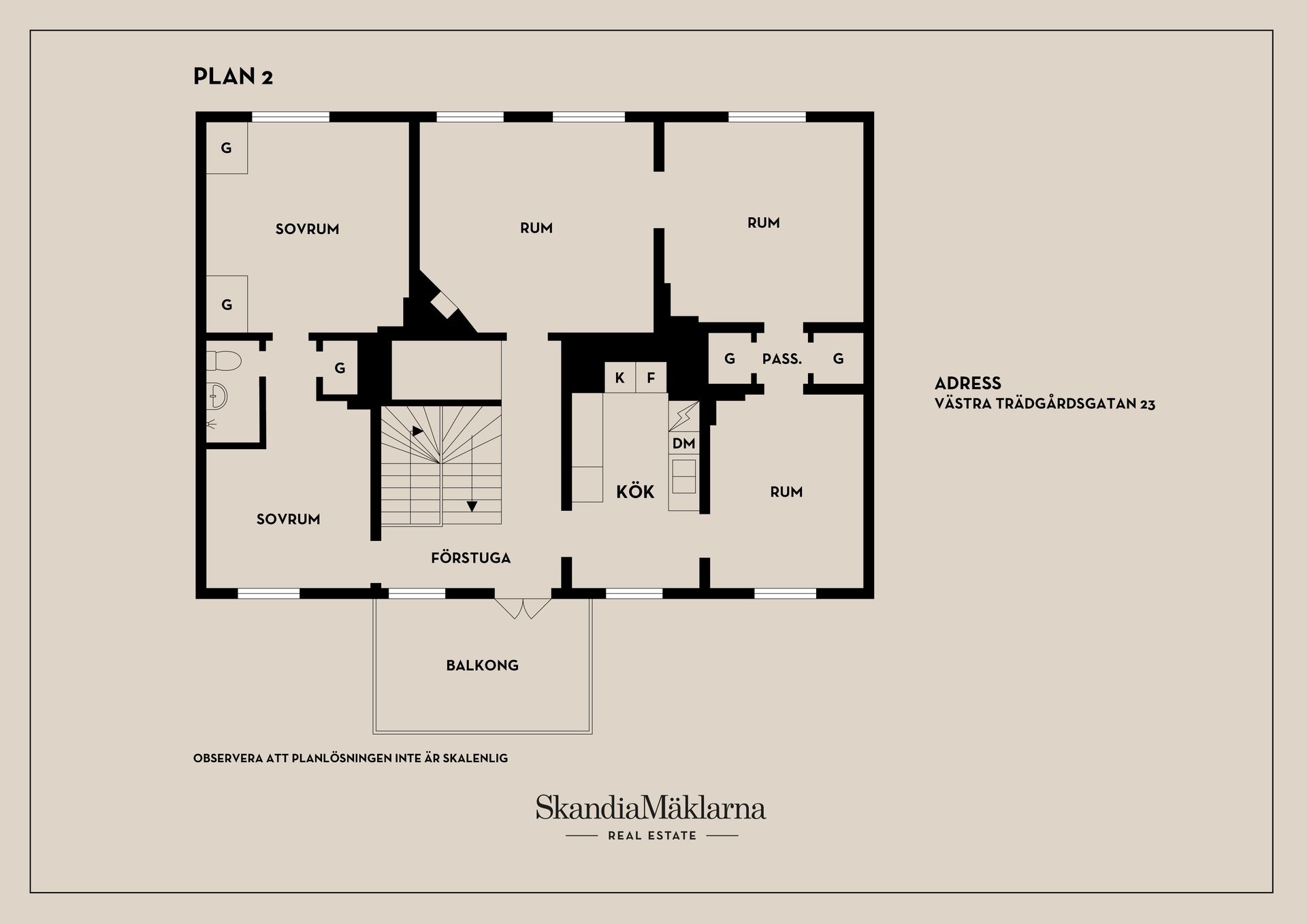 Villa, Västra Trädgårdsgatan 23, Centrum, Nyköping