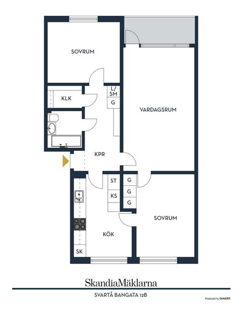 Bostadsrätt, Svartå Bangata 12B, Örnsro, Örebro