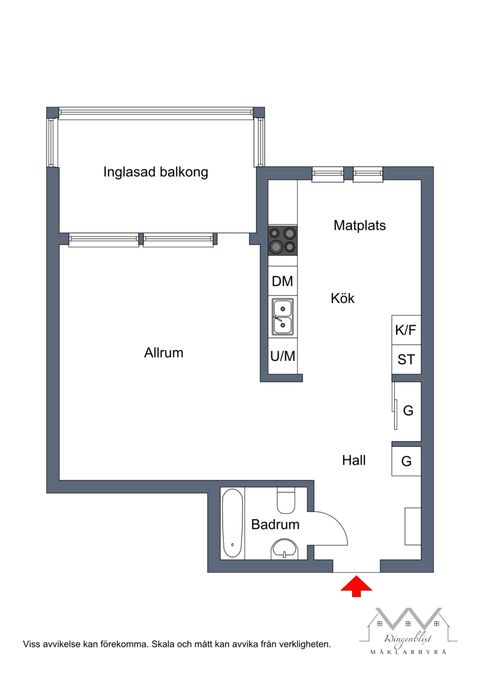 Bostadsrätt, Knektvägen 1, 4 tr, Kungsängen centrum, Upplands-Bro