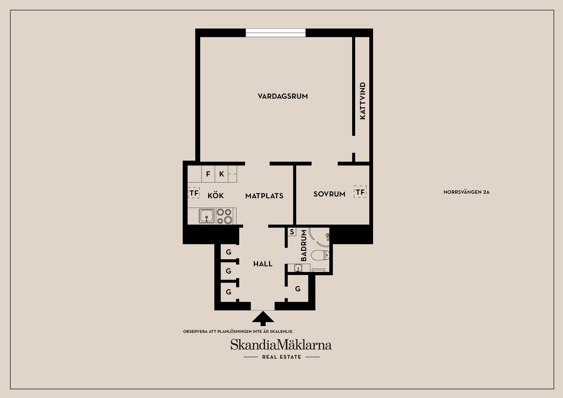 Bostadsrätt, Norrsvängen 2A, Valla/Gottfridsberg, Linköping