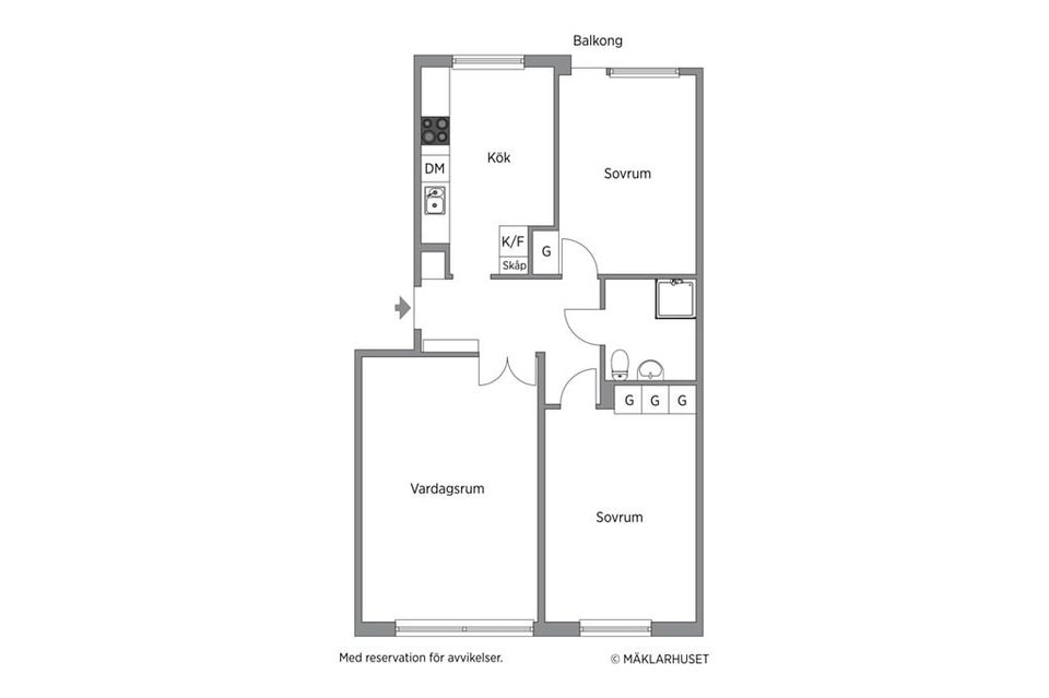 Bostadsrätt, Theodor Hellmans väg 68, Murberget, Härnösand