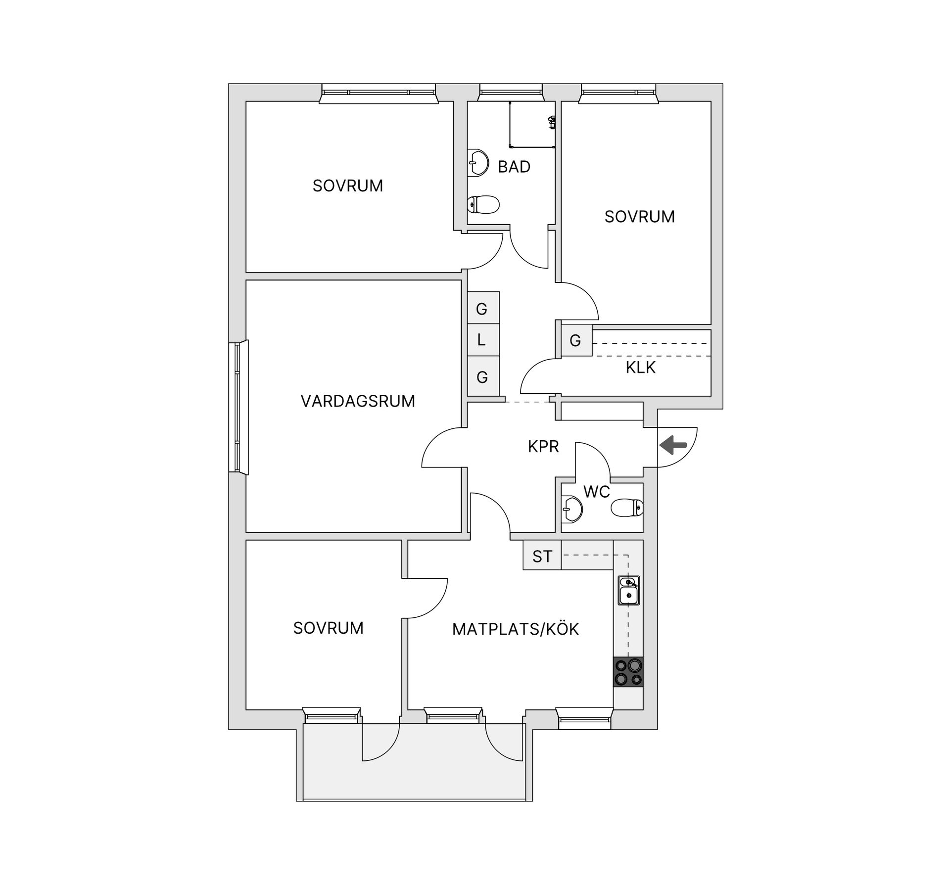 Bostadsrätt, Elfströmsgatan 22, Lagavallen, Ljungby