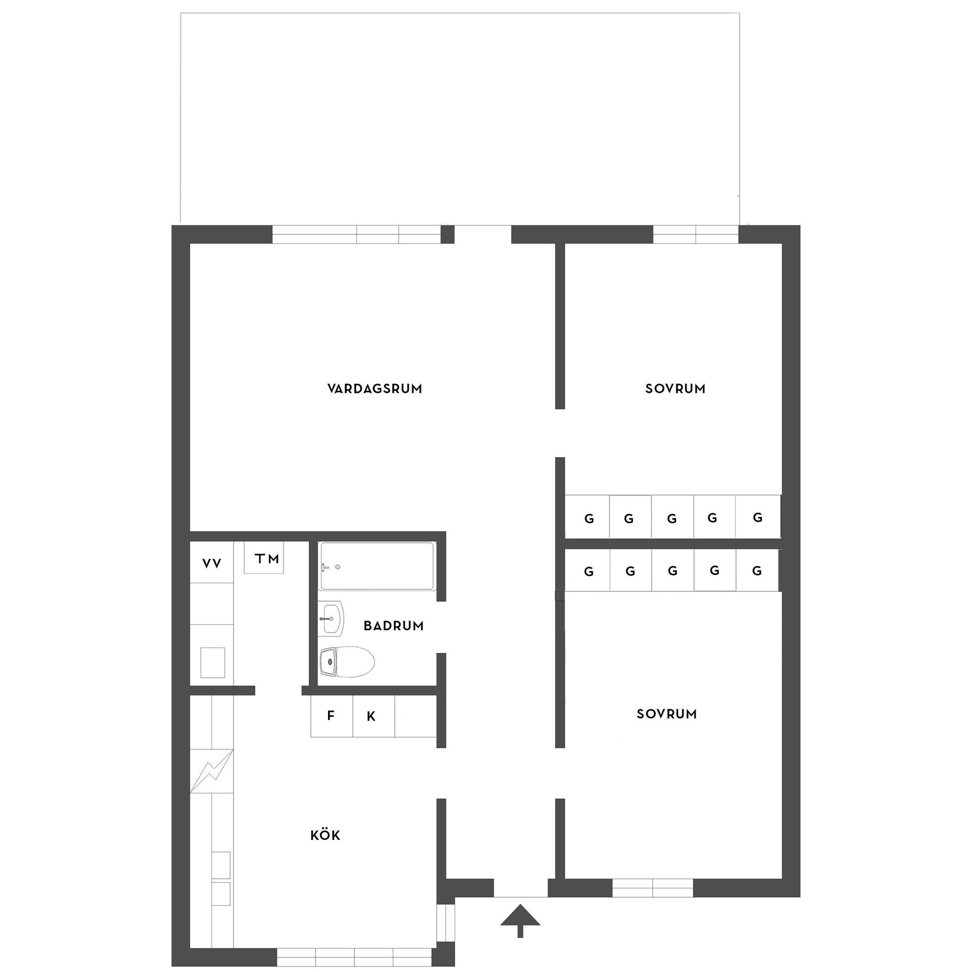 Radhus, Stenvägen 61C, Stenvägen, Strängnäs