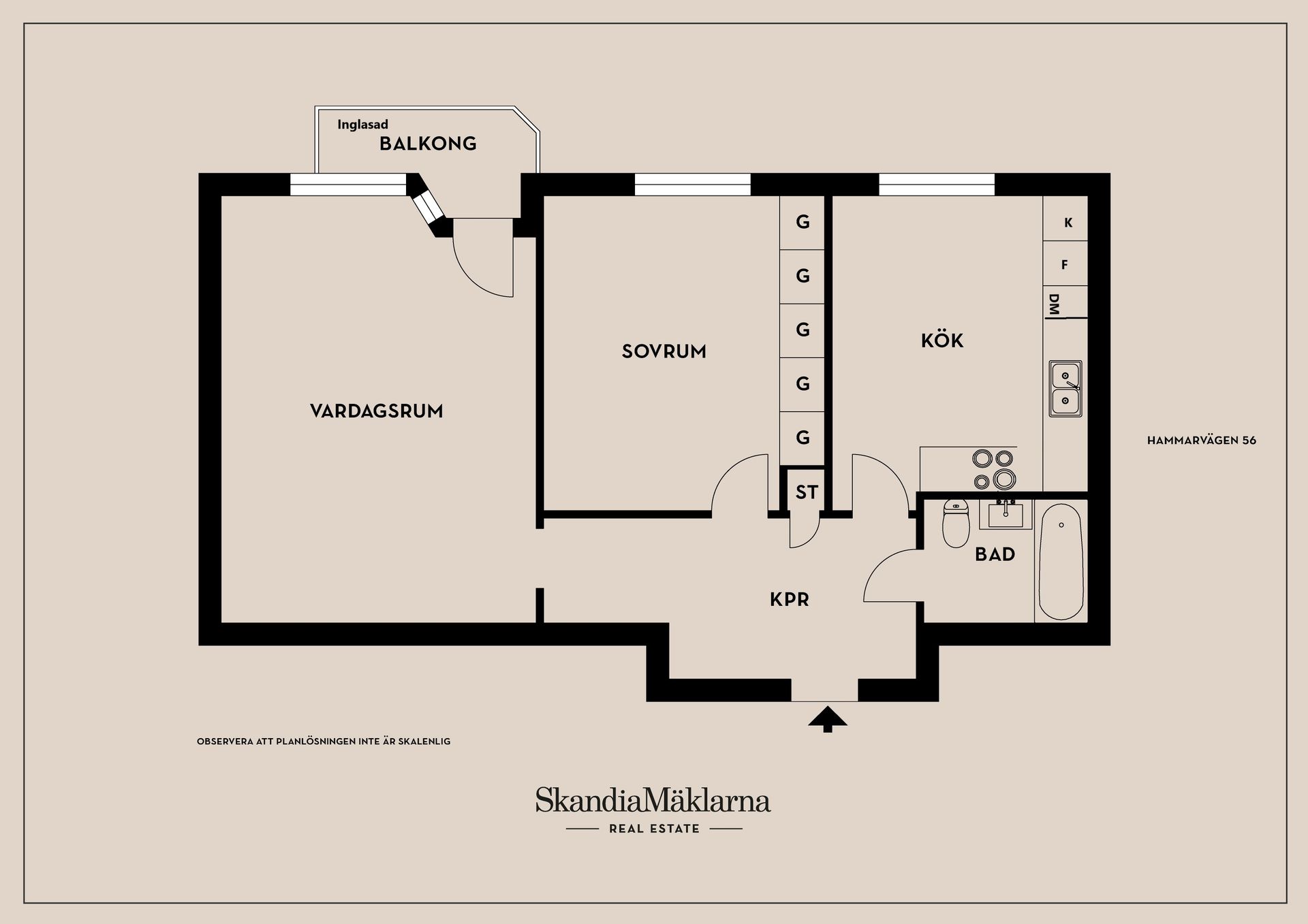 Bostadsrätt, Hammarvägen 56, Jakobsberg, Järfälla