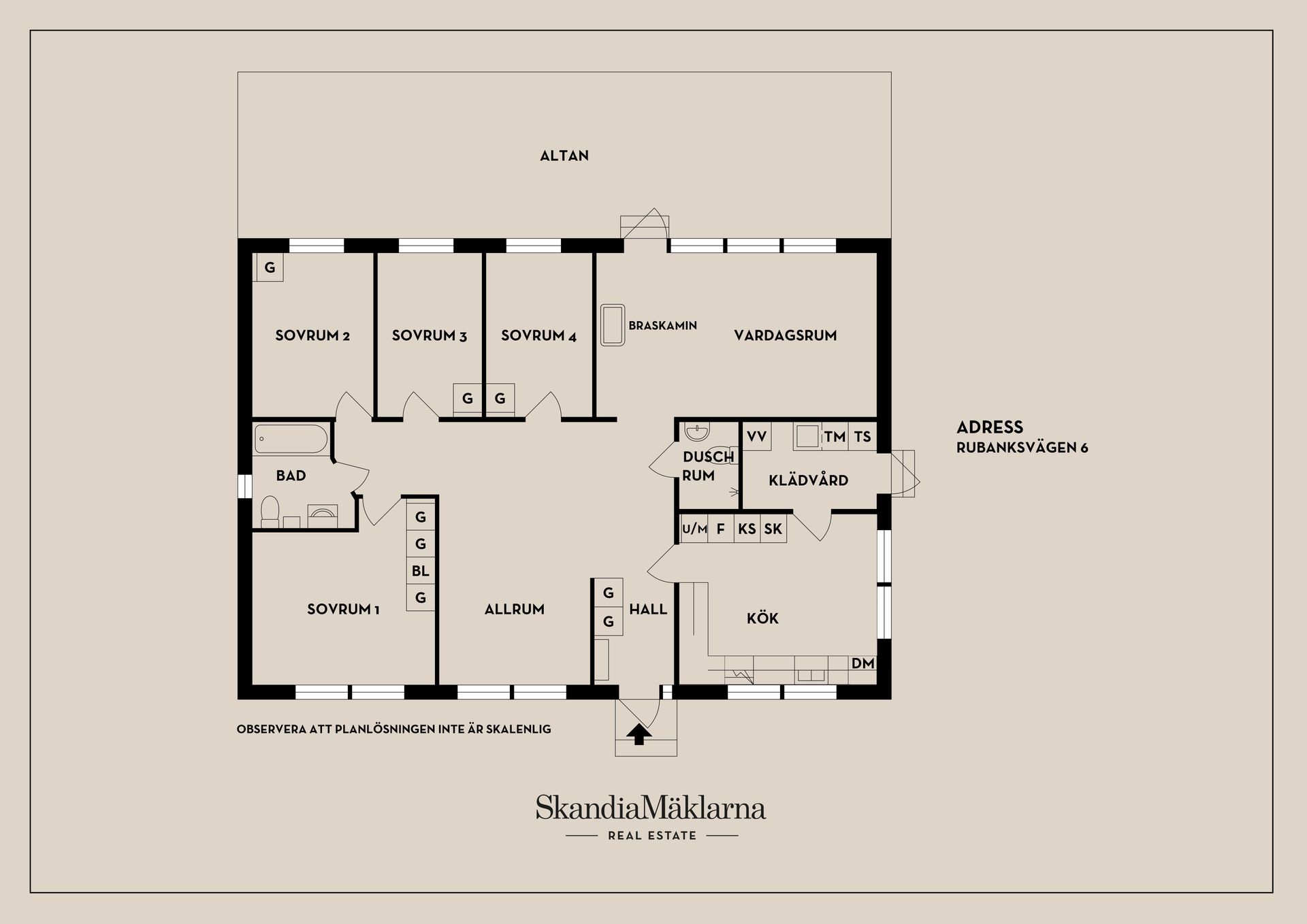 Villa, Rubanksvägen 6, Kärsta, Västerås