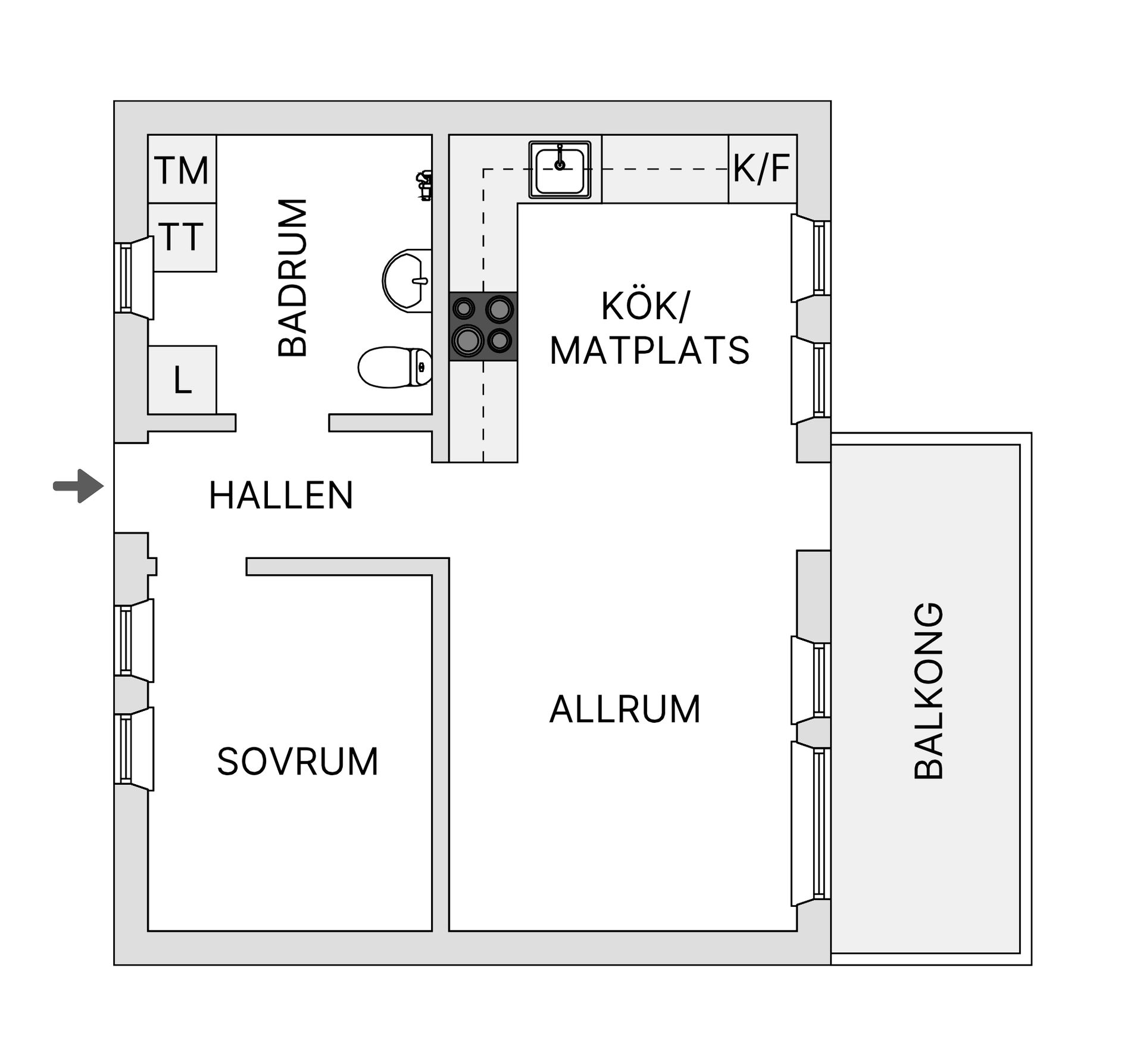 Bostadsrätt, Soldatvägen 37B, Viby, Sollentuna