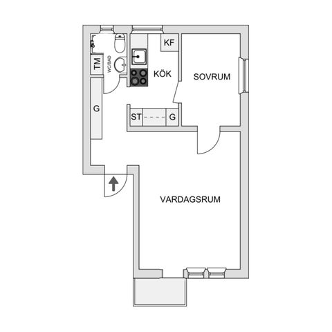 Bostadsrätt, Kyndelsmässogränd 15, Midsommarkransen, Stockholm