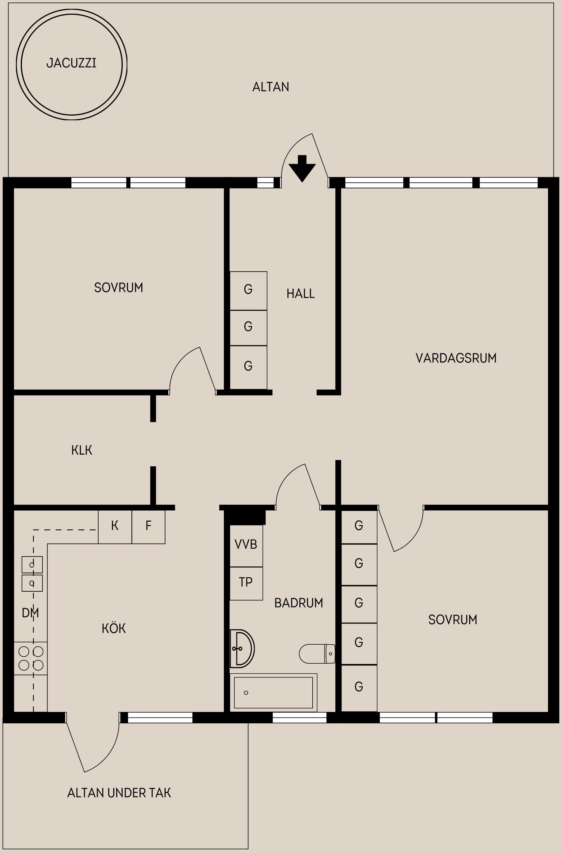 Radhus, Brisgatan 20, Andersberg, Gävle