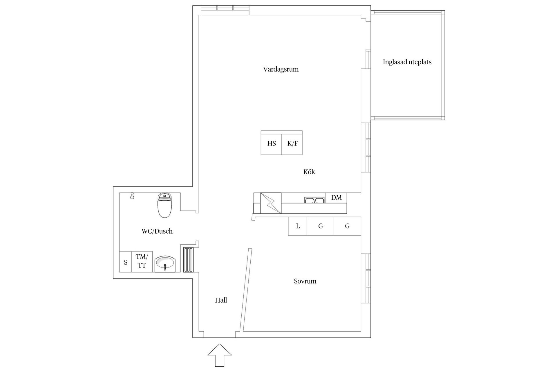 Bostadsrätt, Nygatan 30D, Strängnäs Centralt, Strängnäs