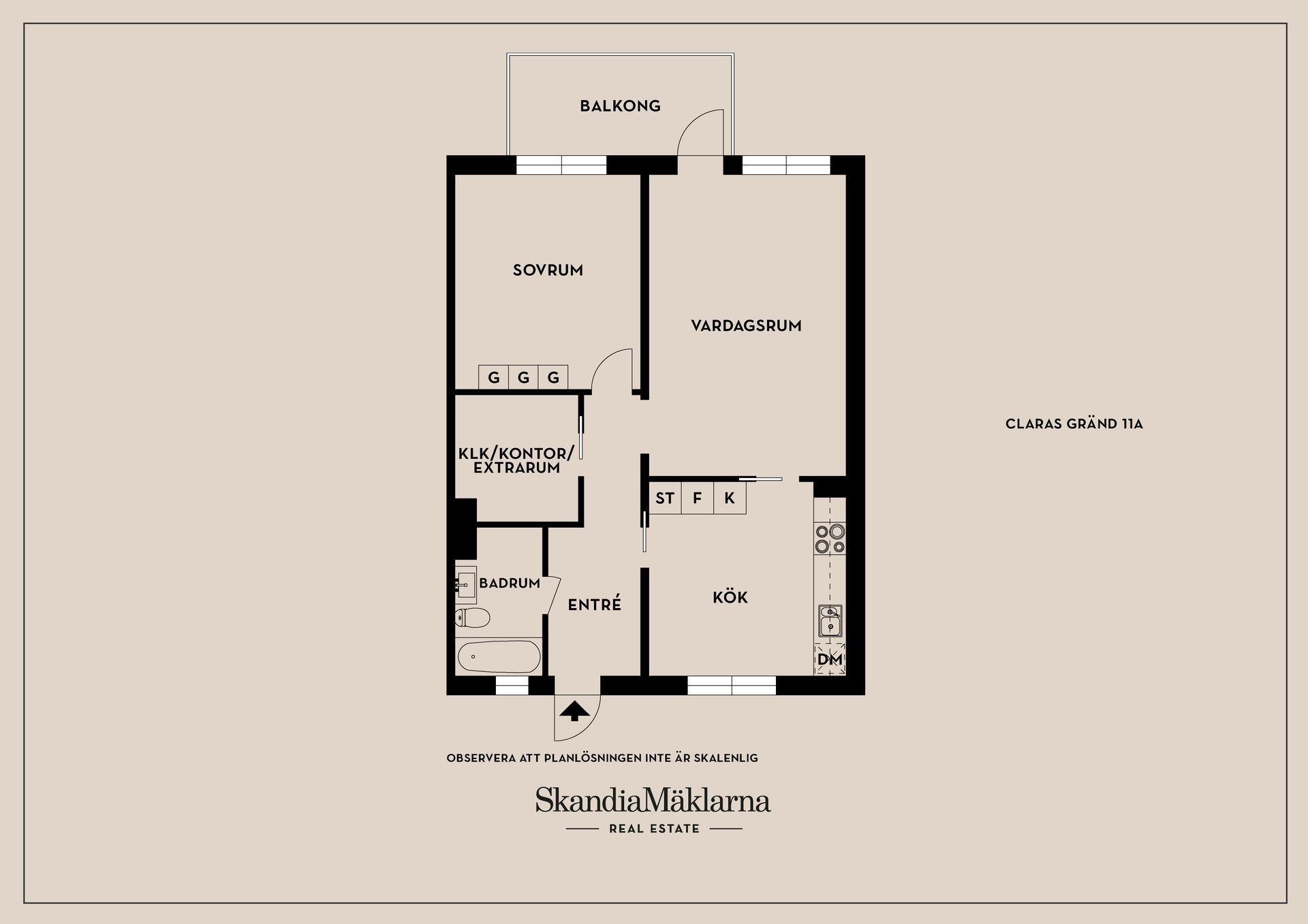 Bostadsrätt, Claras Gränd 11A, Fullersta, Huddinge