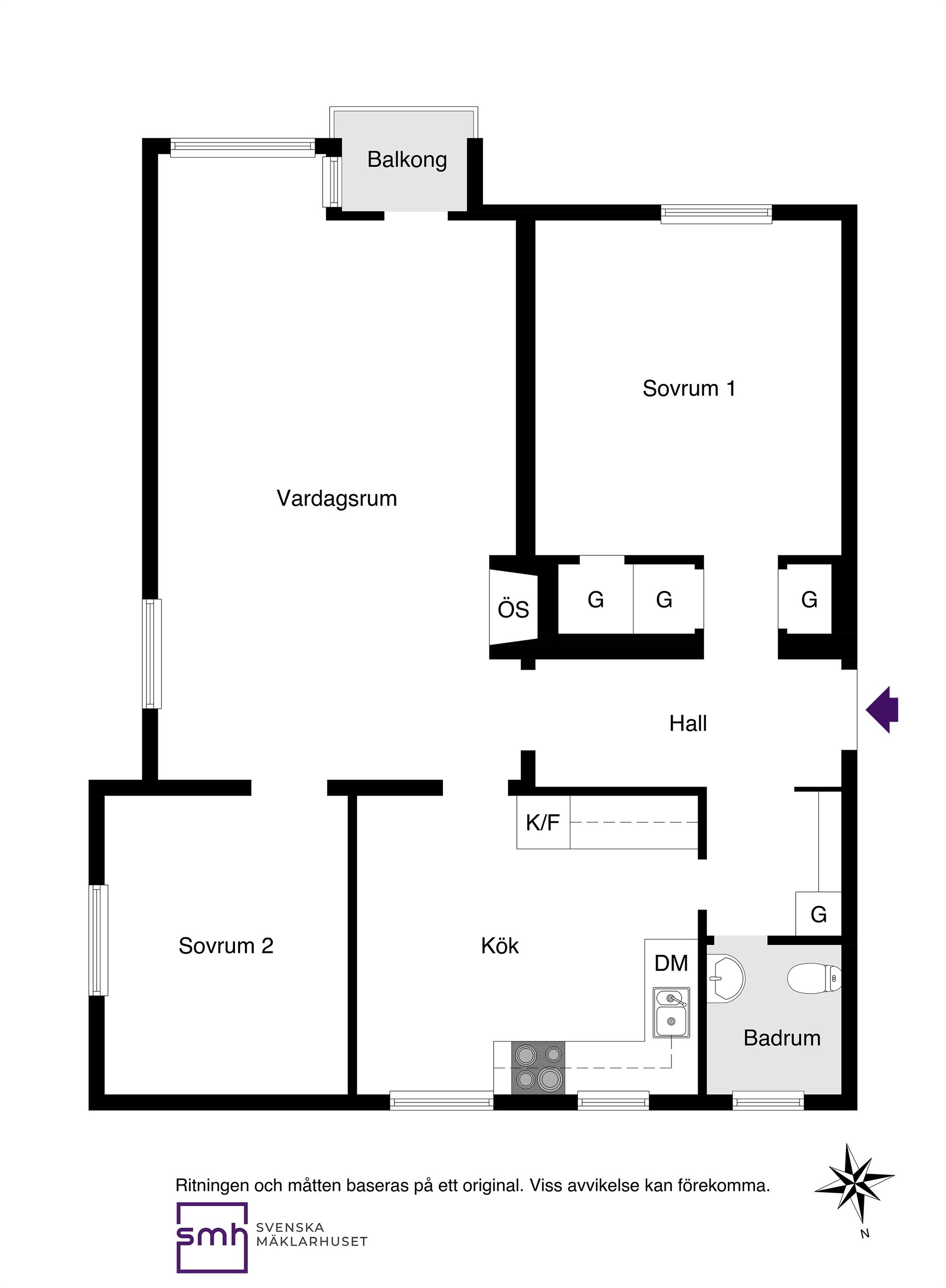 Bostadsrätt, Trädgårdsgatan 20A, vån 3, Lilla Alby - Centrala Sundbyberg, Sundbyberg