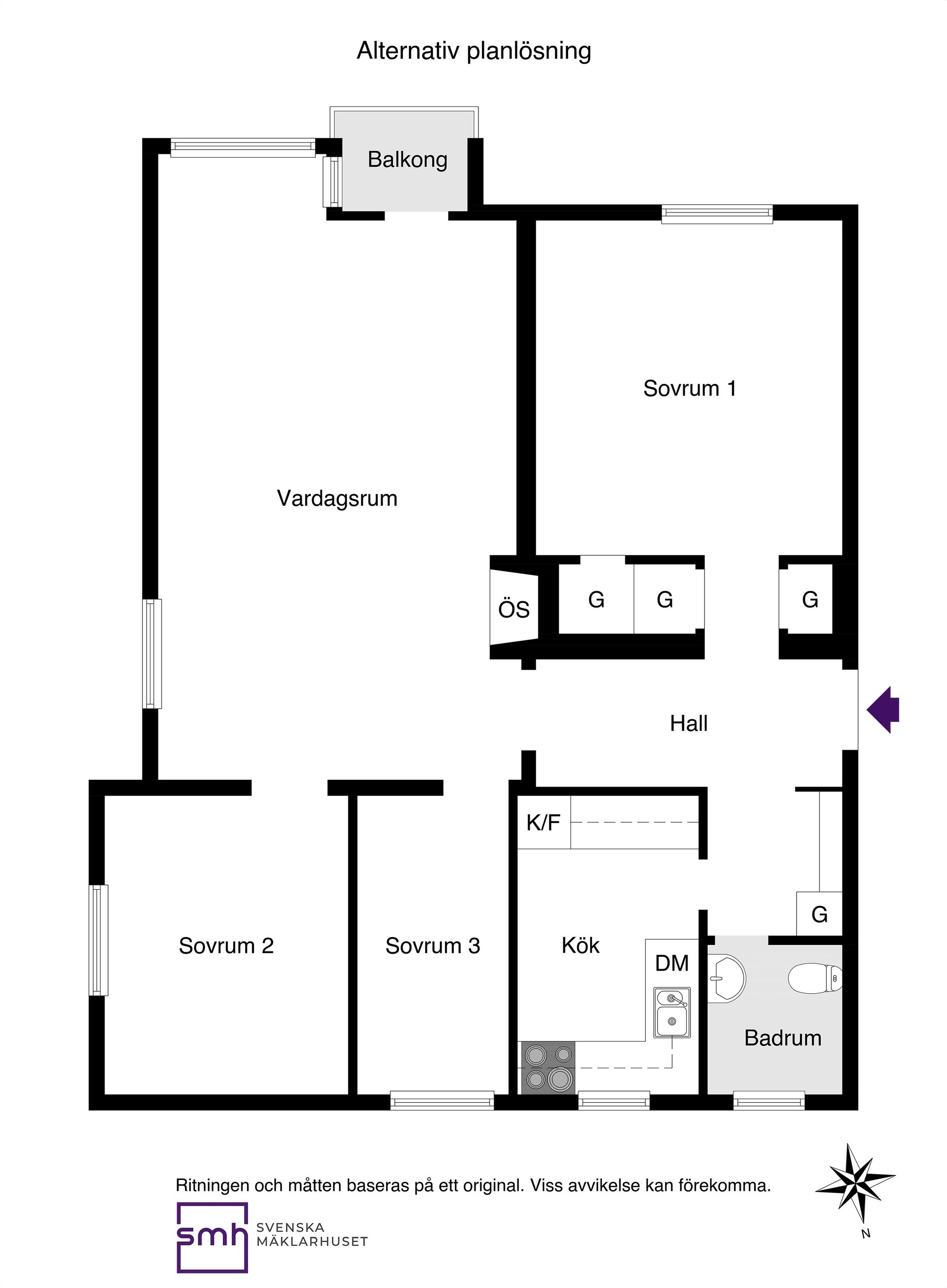 Bostadsrätt, Trädgårdsgatan 20A, vån 3, Lilla Alby - Centrala Sundbyberg, Sundbyberg