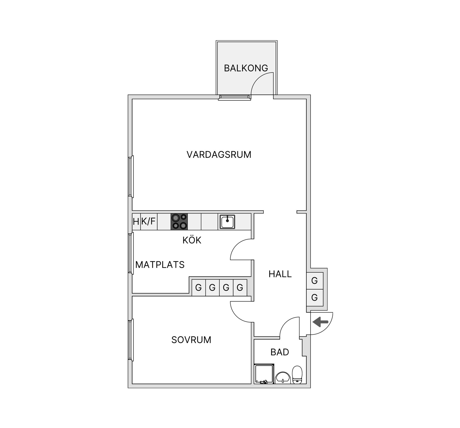 Bostadsrätt, Molnvädersgatan 18, Biskopsgården, Göteborg