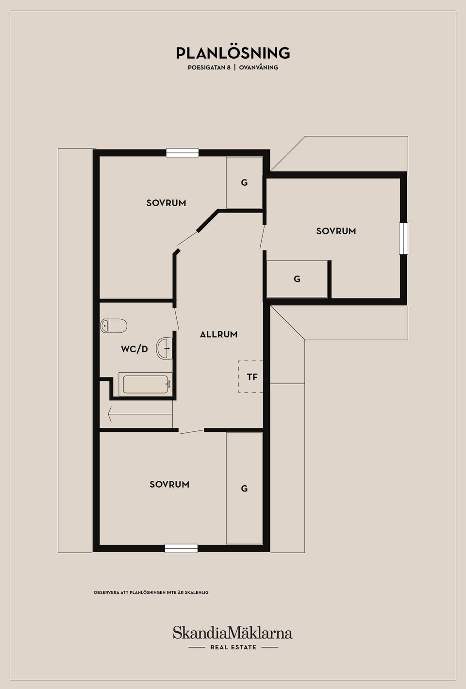 Villa, Poesigatan 8, Svarte, Ystad