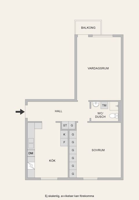 Bostadsrätt, Järnvägsgatan 24B, Centralt, Nynäshamn