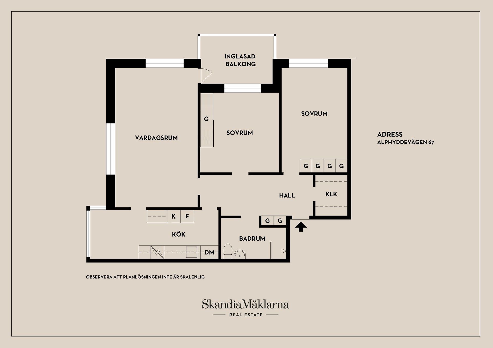Bostadsrätt, Alphyddevägen 67, Alphyddan, Nacka