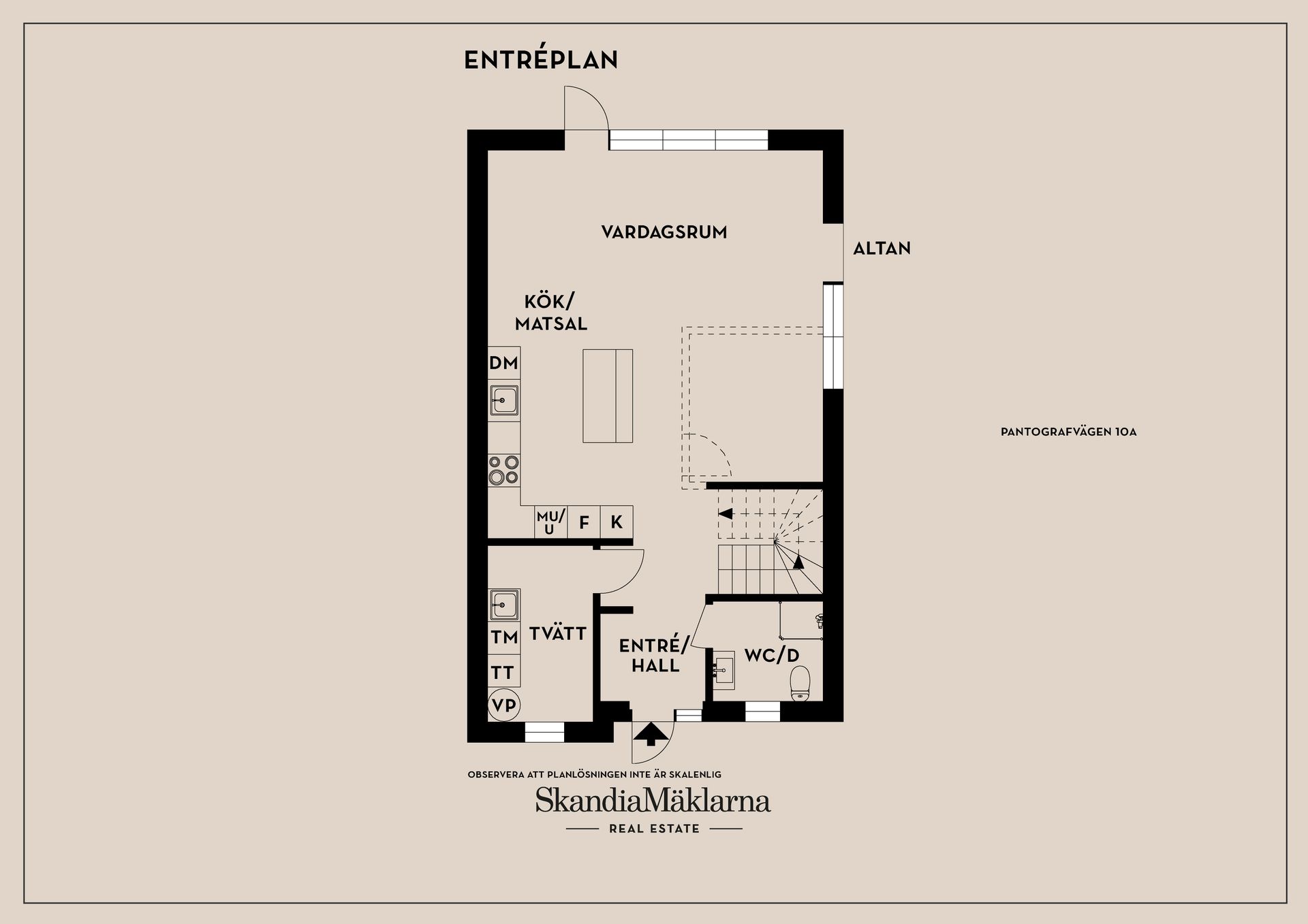 Radhus, Pantografvägen 10A, Högmora, Huddinge