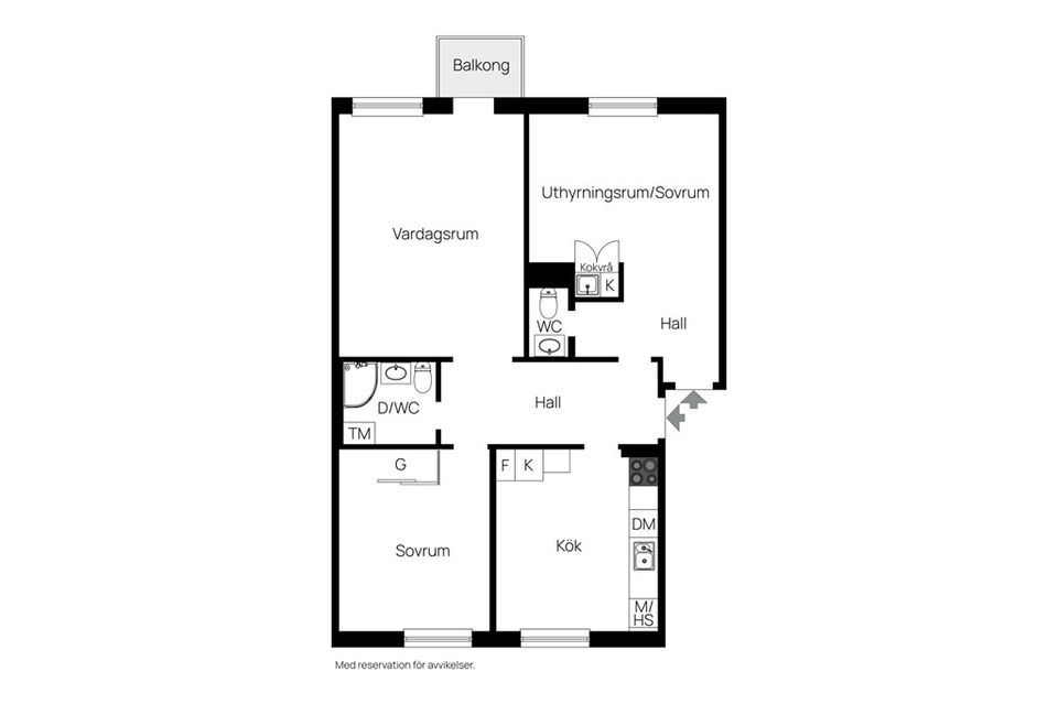 Bostadsrätt, Hällbygatan 36 B, Luthagen/Stabby, Uppsala