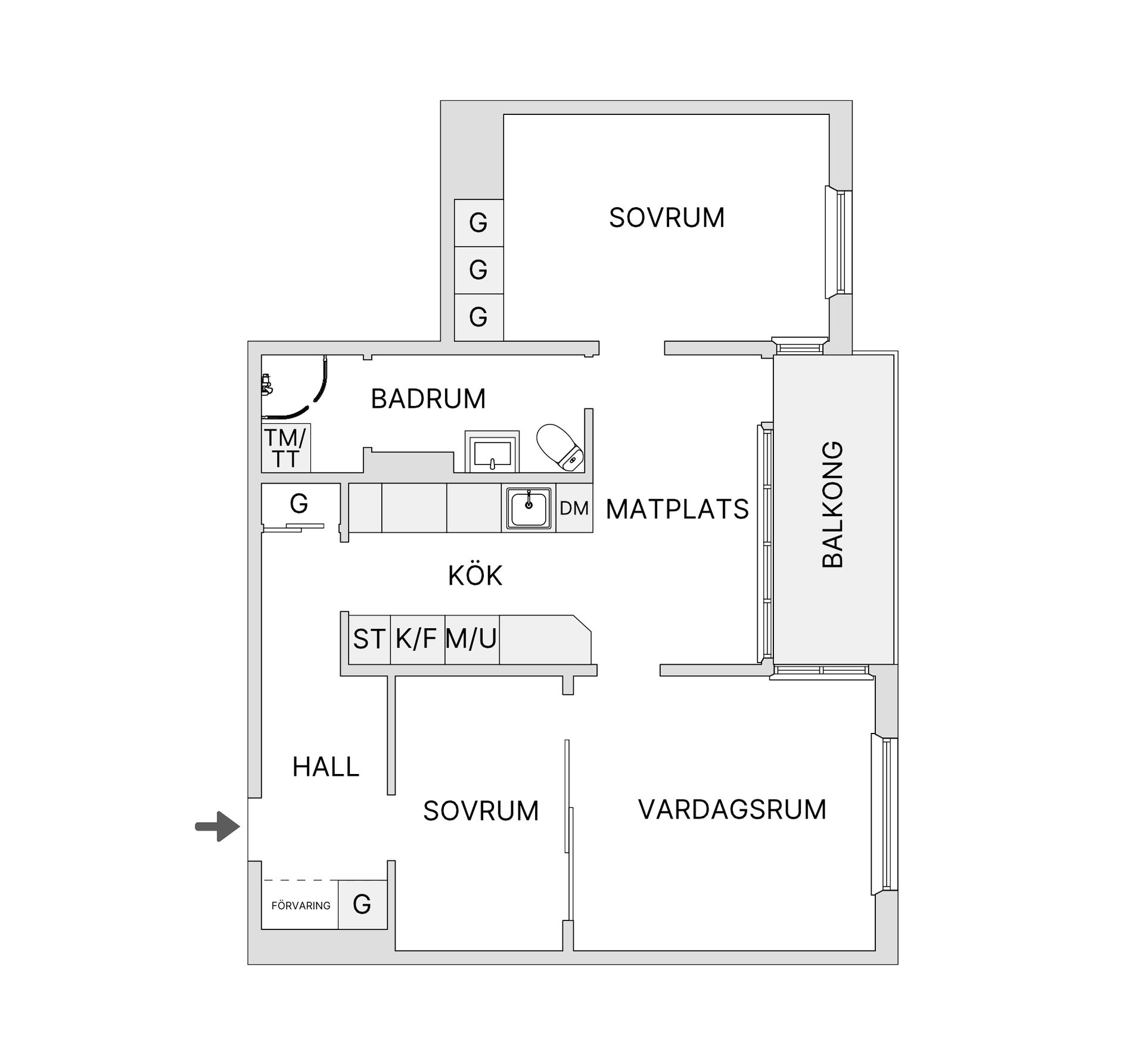 Bostadsrätt, Kampementsgatan 14, 4 tr, Gärdet Östermalm, Stockholm