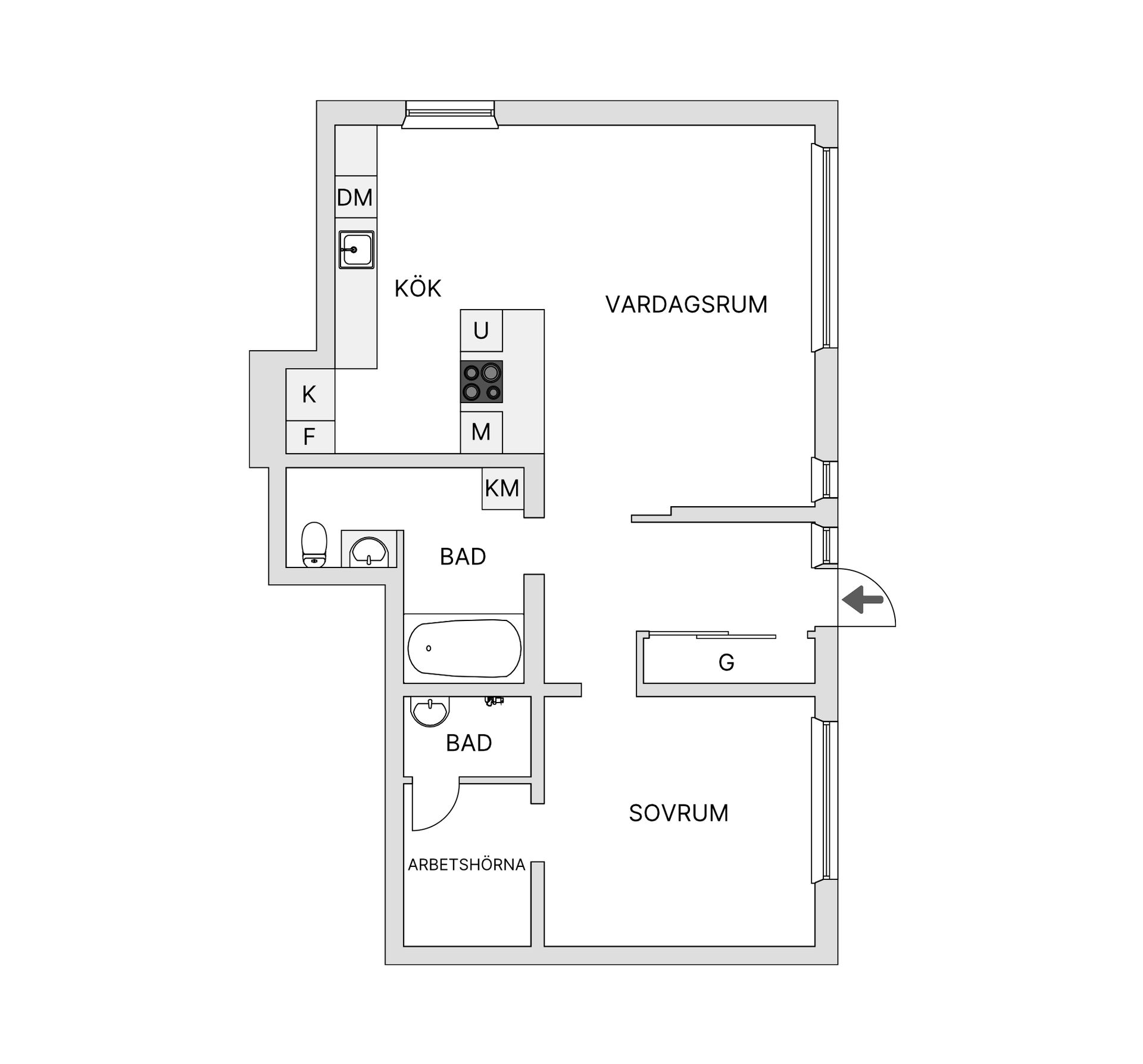 Bostadsrätt, Lundavägen 77, Rostorp, Malmö