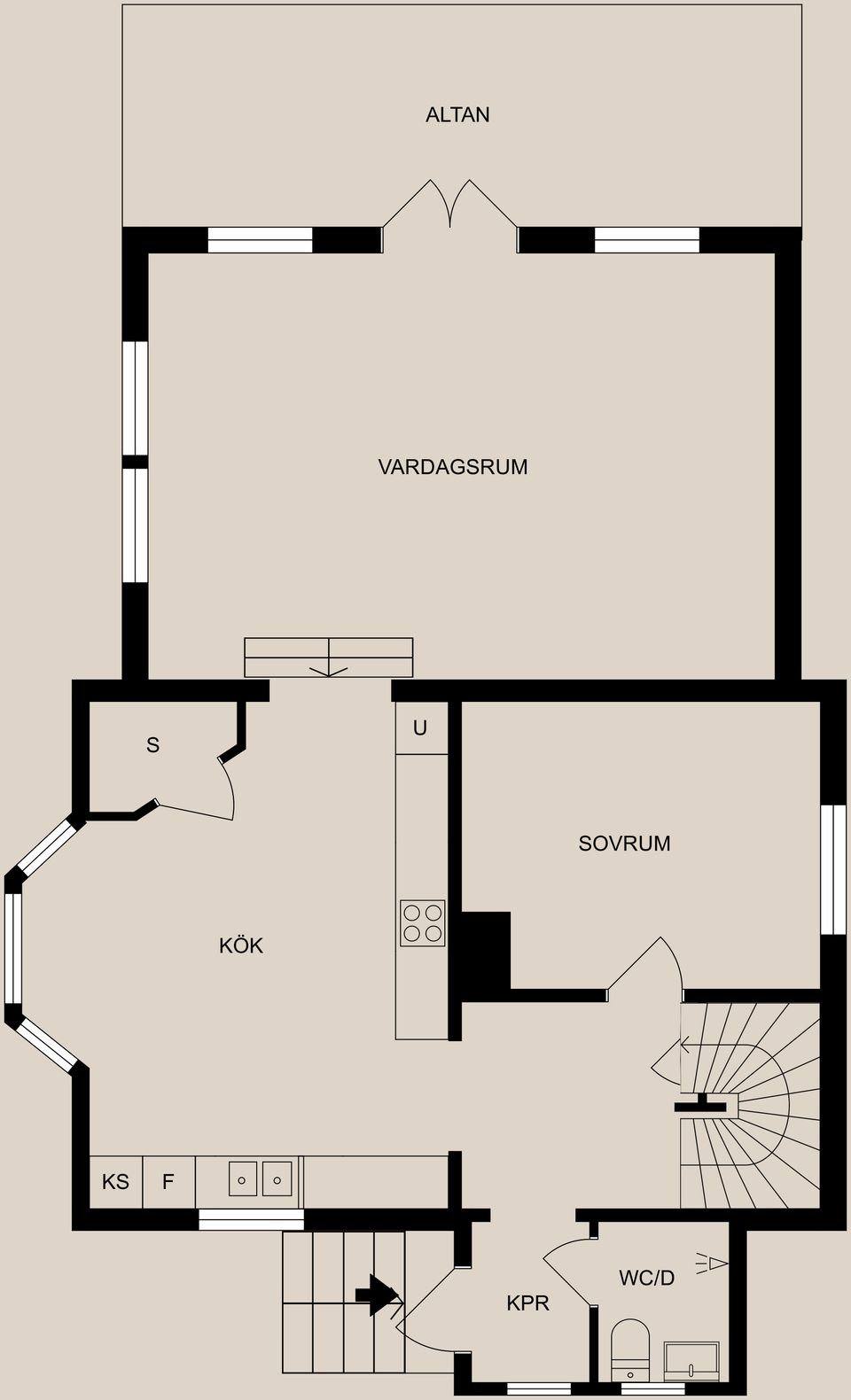 Villa, Smedstugugatan 23A, Haga/Karlshov, Norrköping