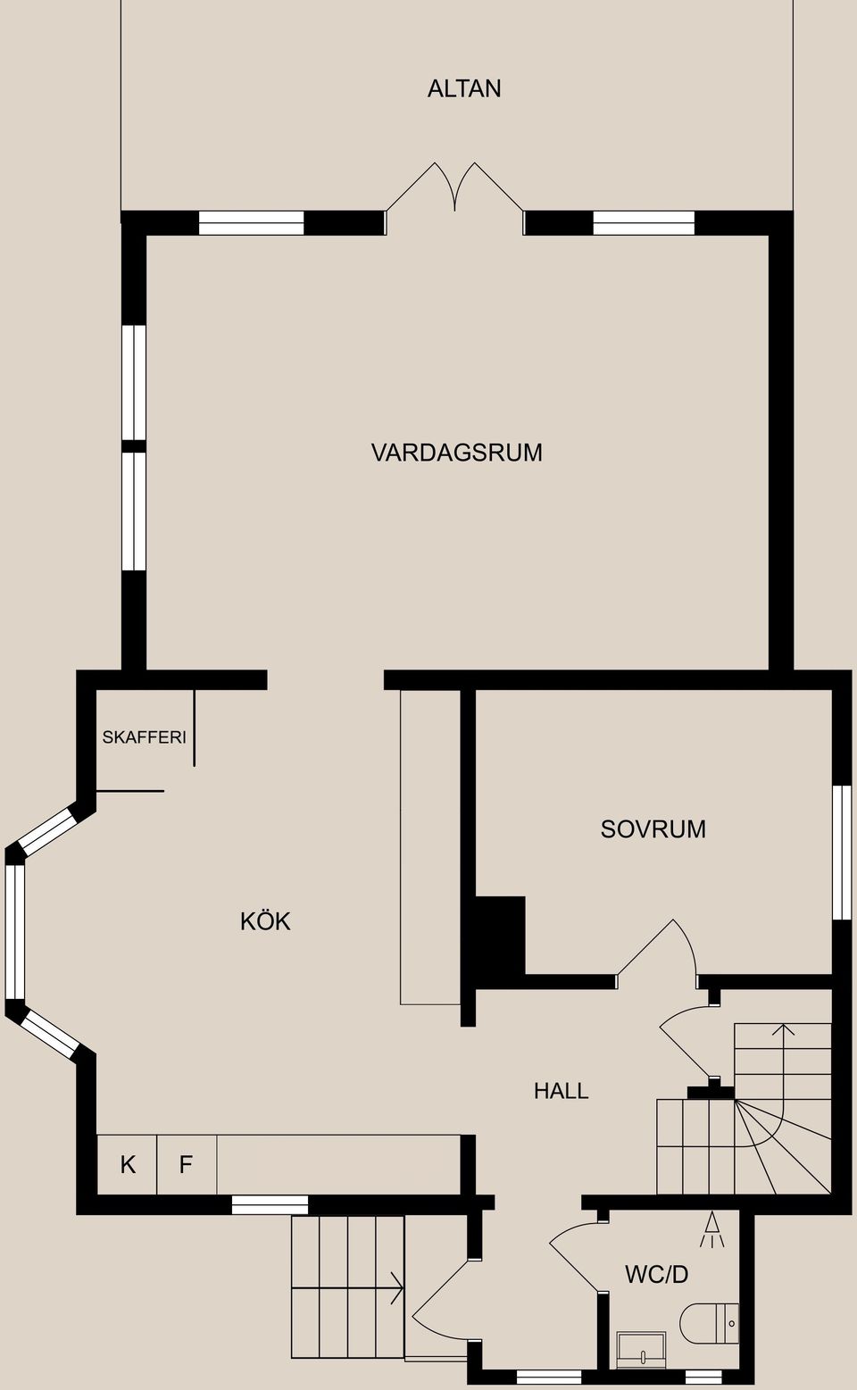 Villa, Smedstugugatan 23A, Haga/Karlshov, Norrköping