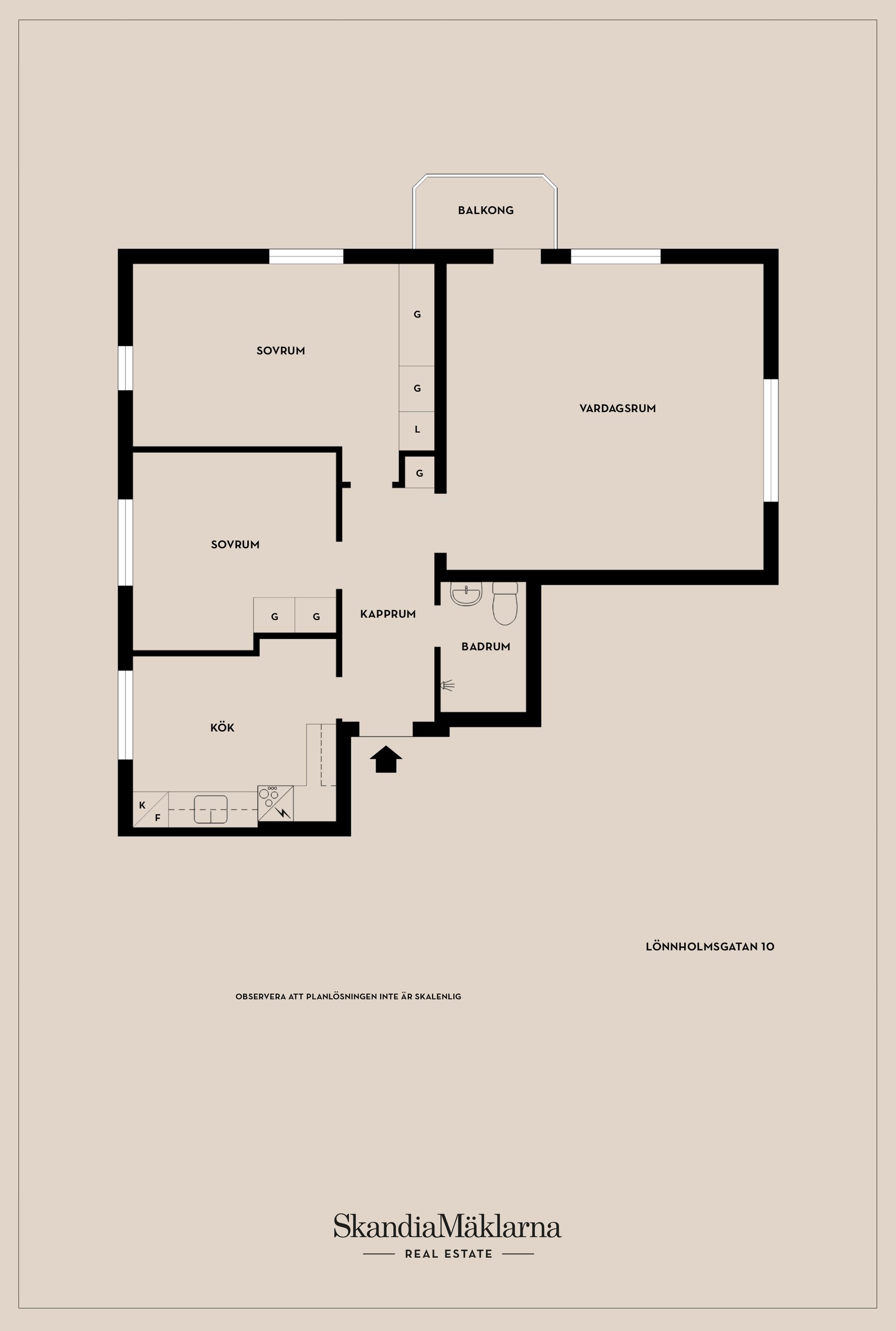 Bostadsrätt, Lönnholmsgatan 10, Liljeholmen, Jönköping