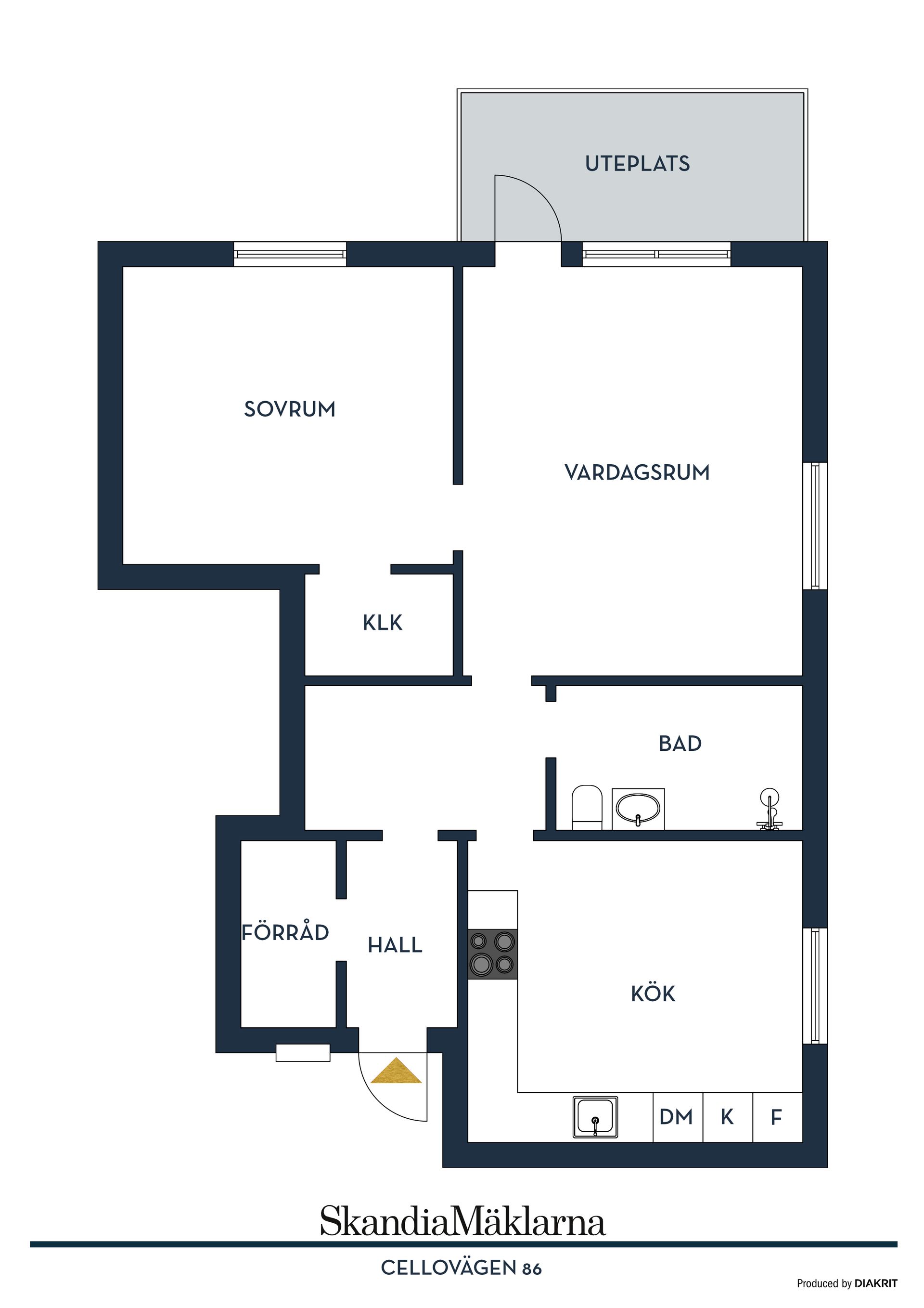 Bostadsrätt, Cellovägen 86, Gottsunda, Uppsala