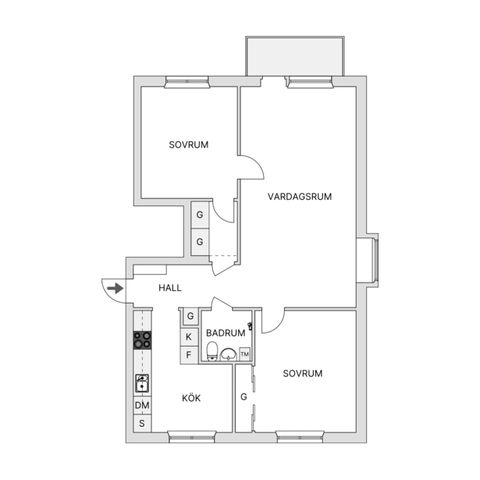 Bostadsrätt, Kvarnvägen 17, Huskvarna Petersberg, Jönköping