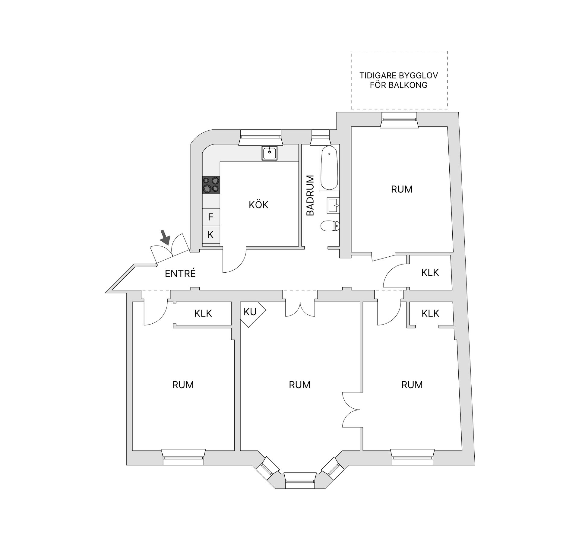 Bostadsrätt, Rörstrandsgatan 48, 4 tr, Birkastan Vasastan, Stockholm