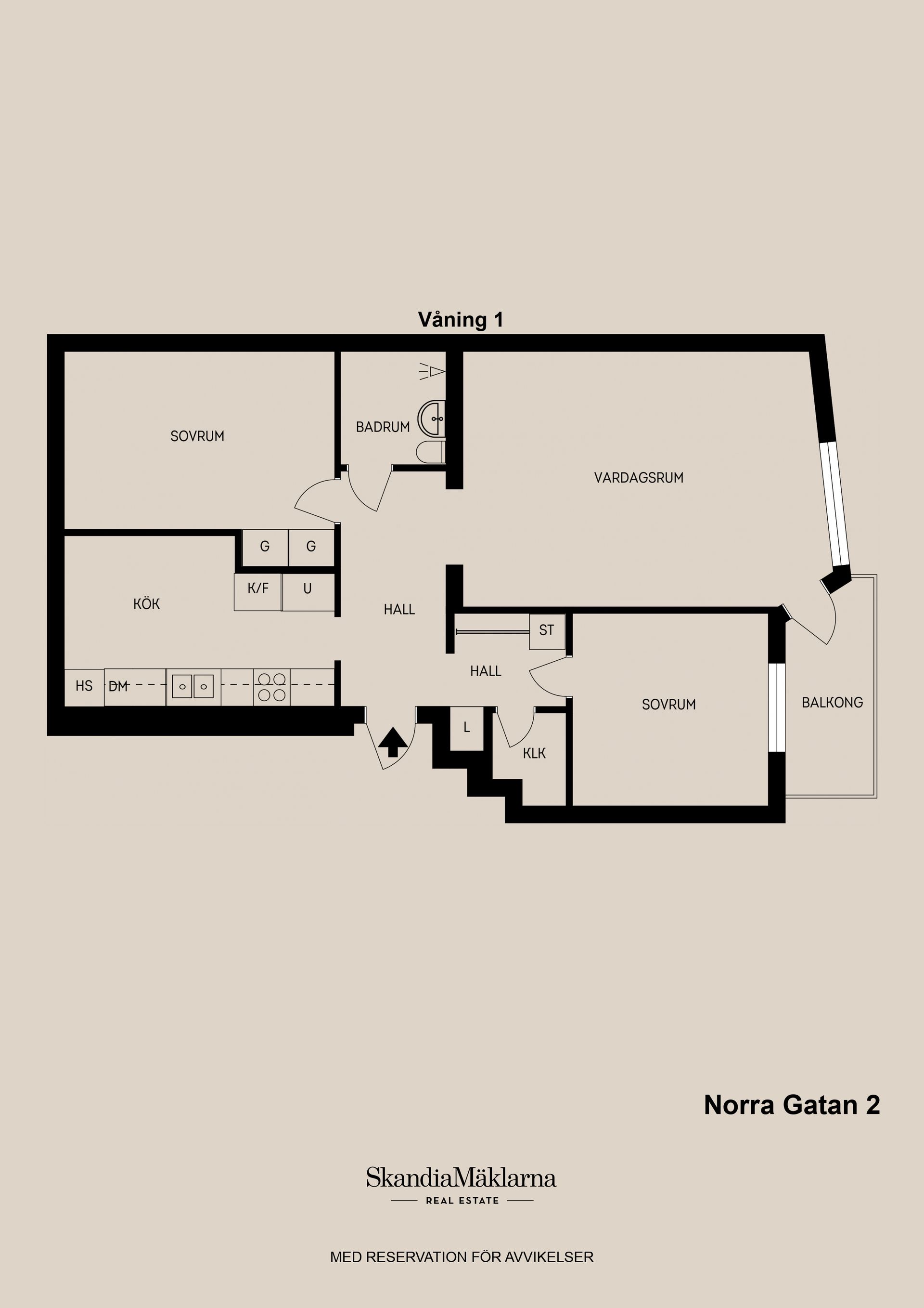Bostadsrätt, Norra gatan 2, Centralt/ norr, Gävle