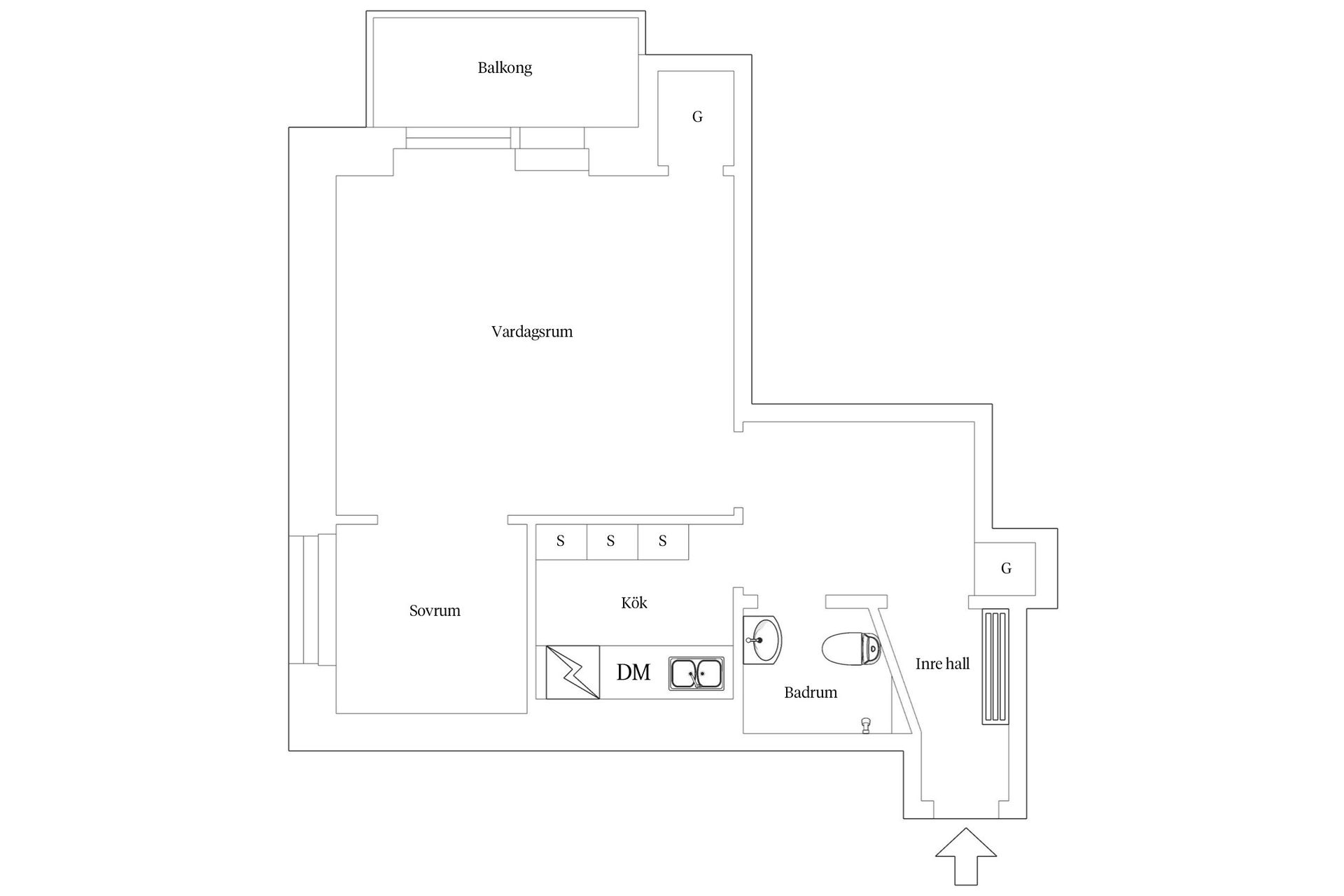 Bostadsrätt, Essinge brogata 39, 3 Tr, Lilla Essingen, Stockholm