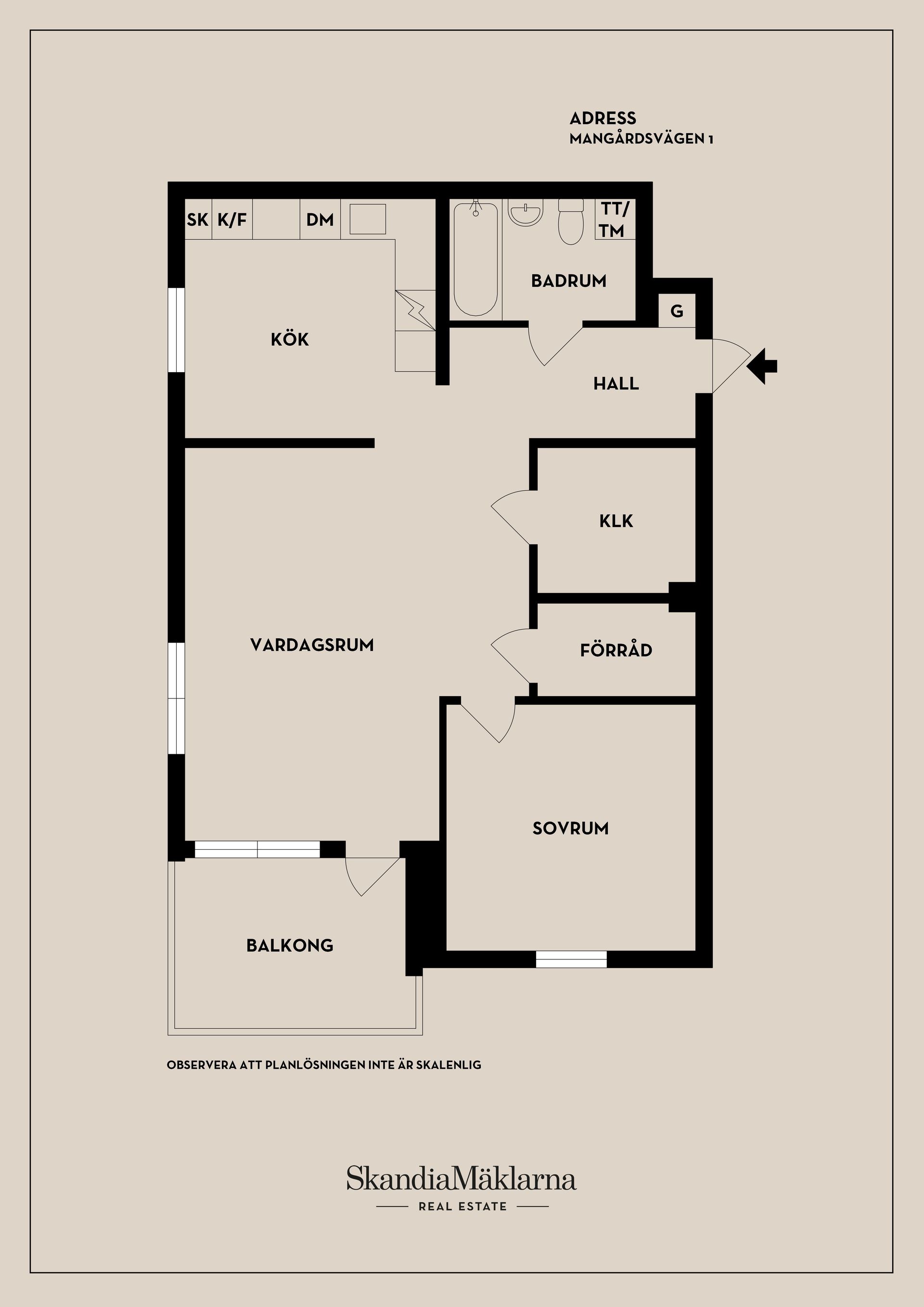 Bostadsrätt, Mangårdsvägen 1, Visättra, Huddinge