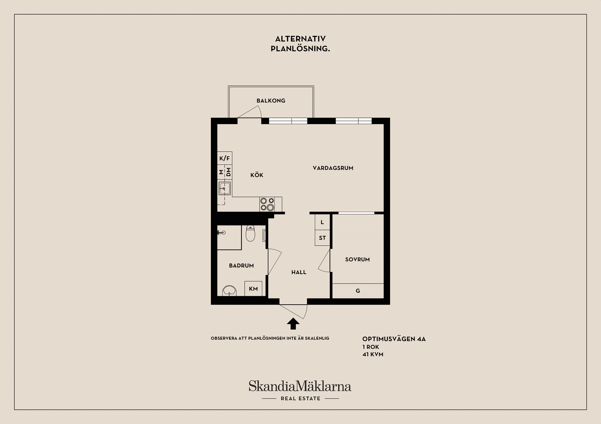 Bostadsrätt, Optimusvägen 4A, Centrala Väsby, Upplands Väsby
