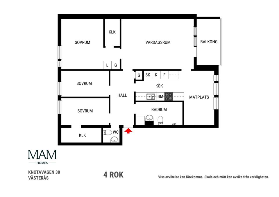 Bostadsrätt, Knotavägen 30, Bjurhovda, Västerås