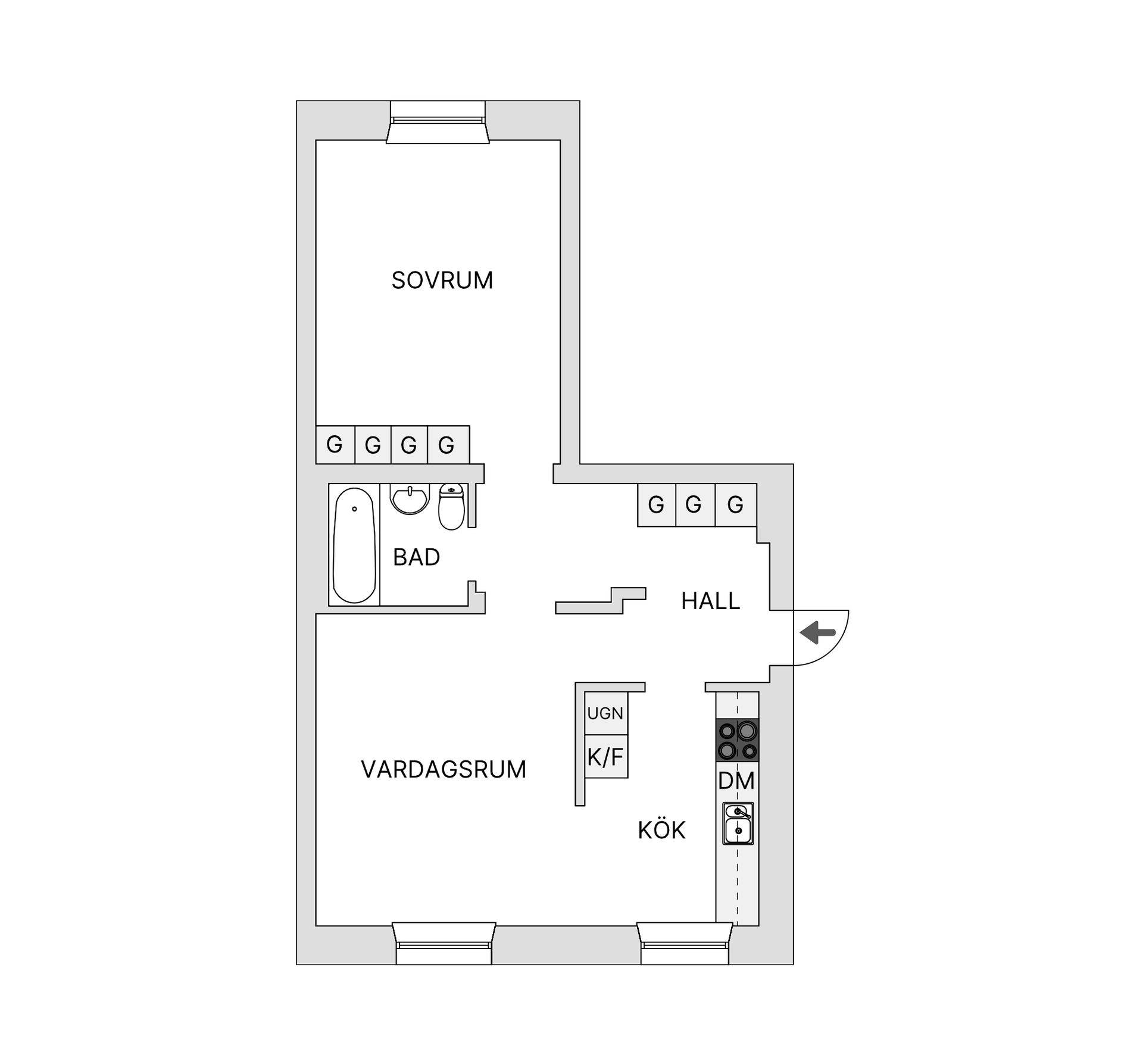 Bostadsrätt, Alviksvägen 21, Bromma Alvik - Äppelviken, Stockholm