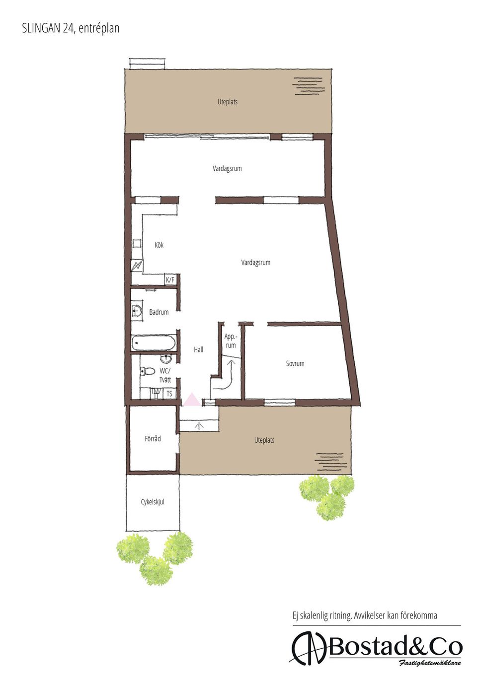 Radhus, Slingan 24, Kärleken, Halmstad