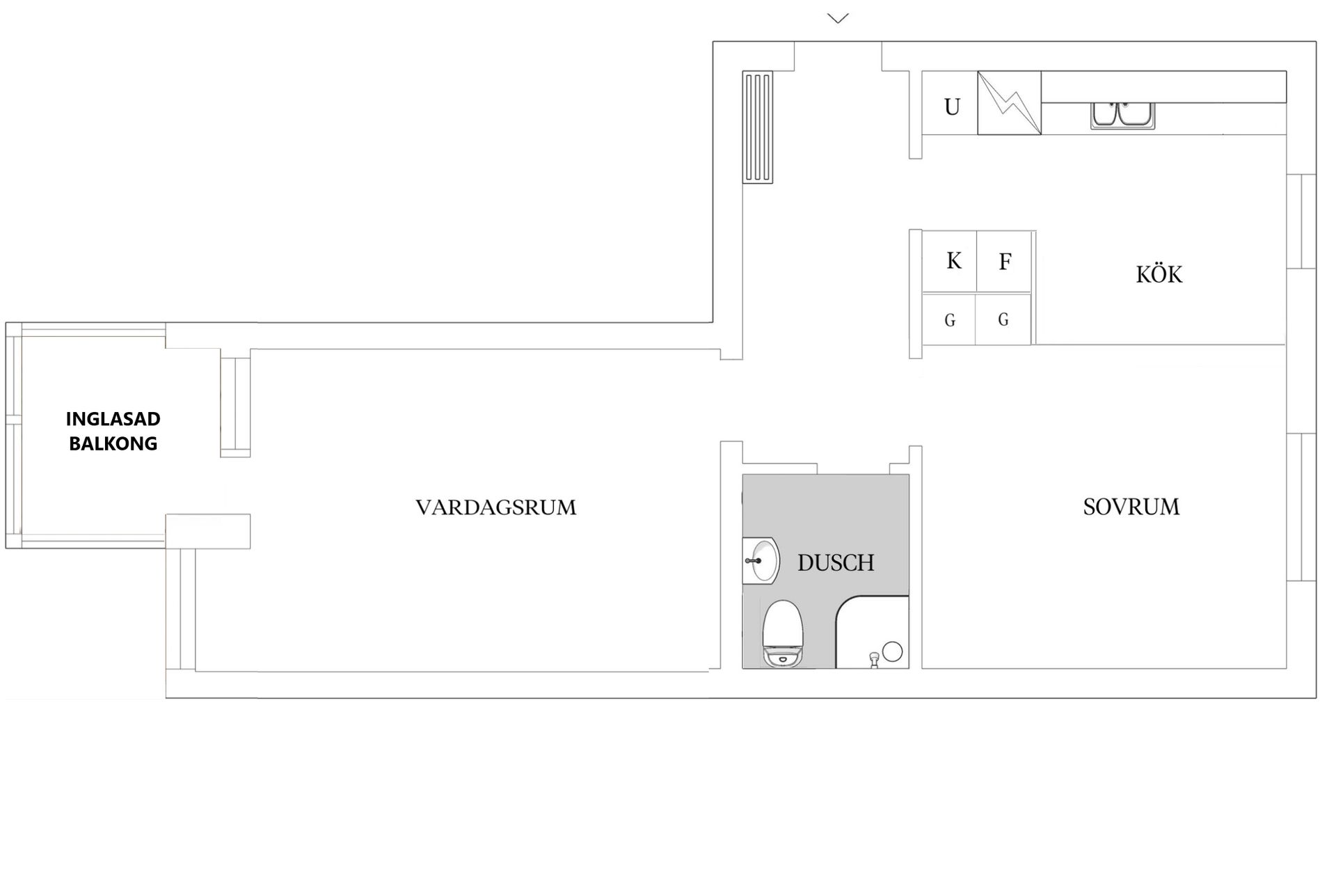 Bostadsrätt, Kungsgårdsvägen 34B, Skälby , Kalmar