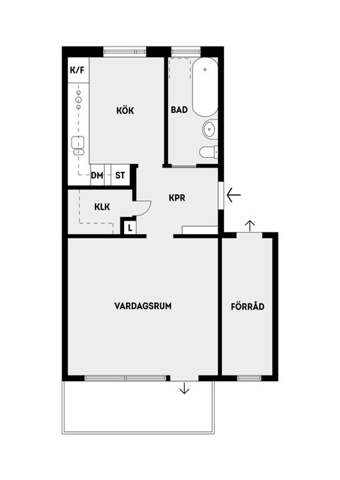Bostadsrätt, Trädgårdsvägen 26, Lindholmen, Vallentuna