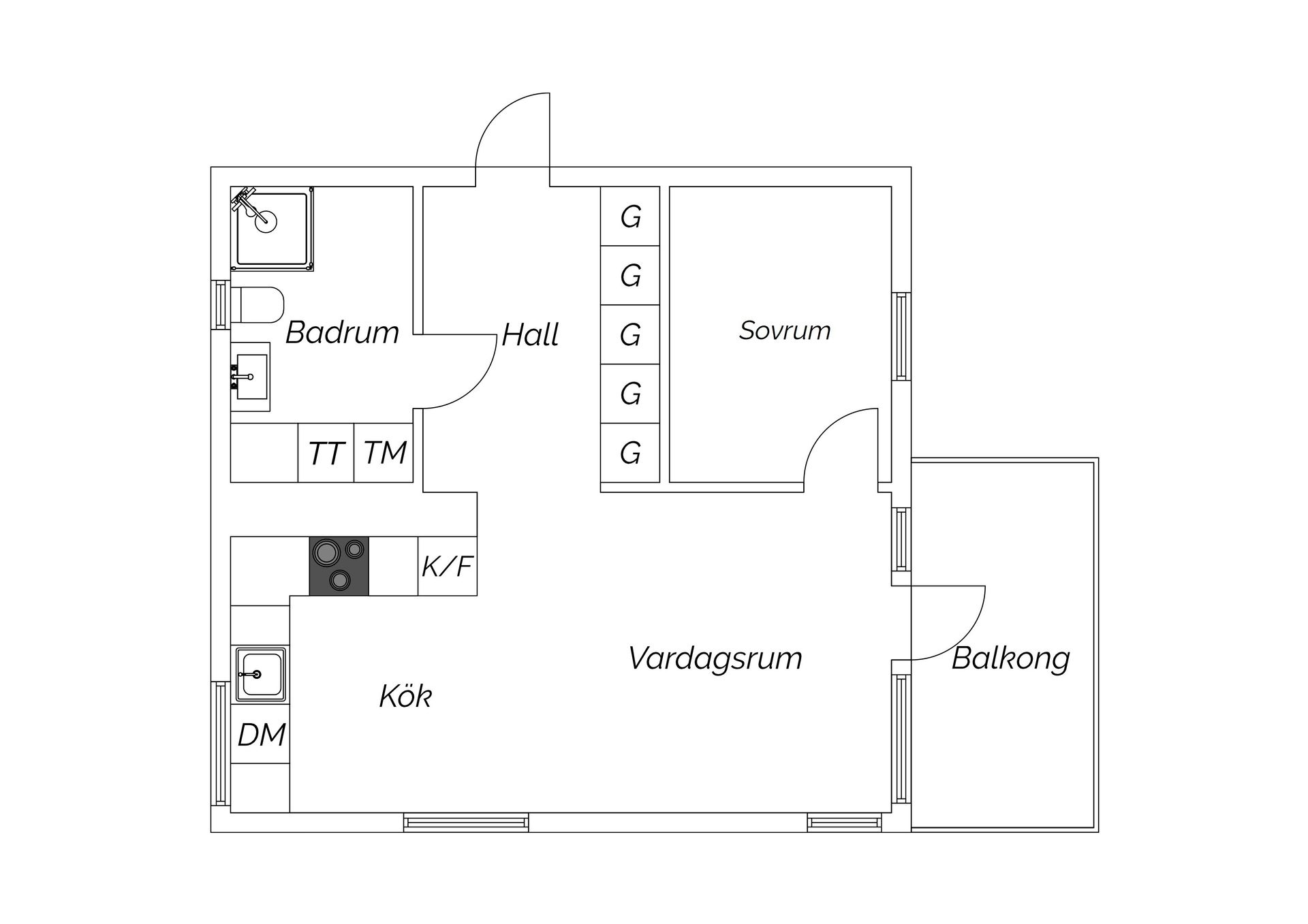 Bostadsrätt, Distansgatan 23A, Flatås, Göteborg