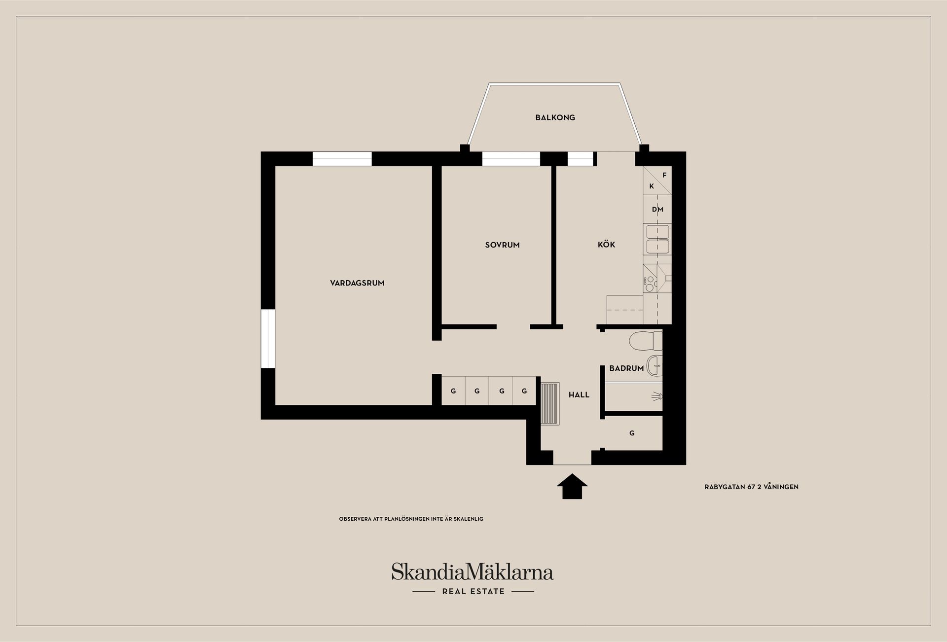 Bostadsrätt, Rabygatan 67, Gamla Limhamn, Malmö