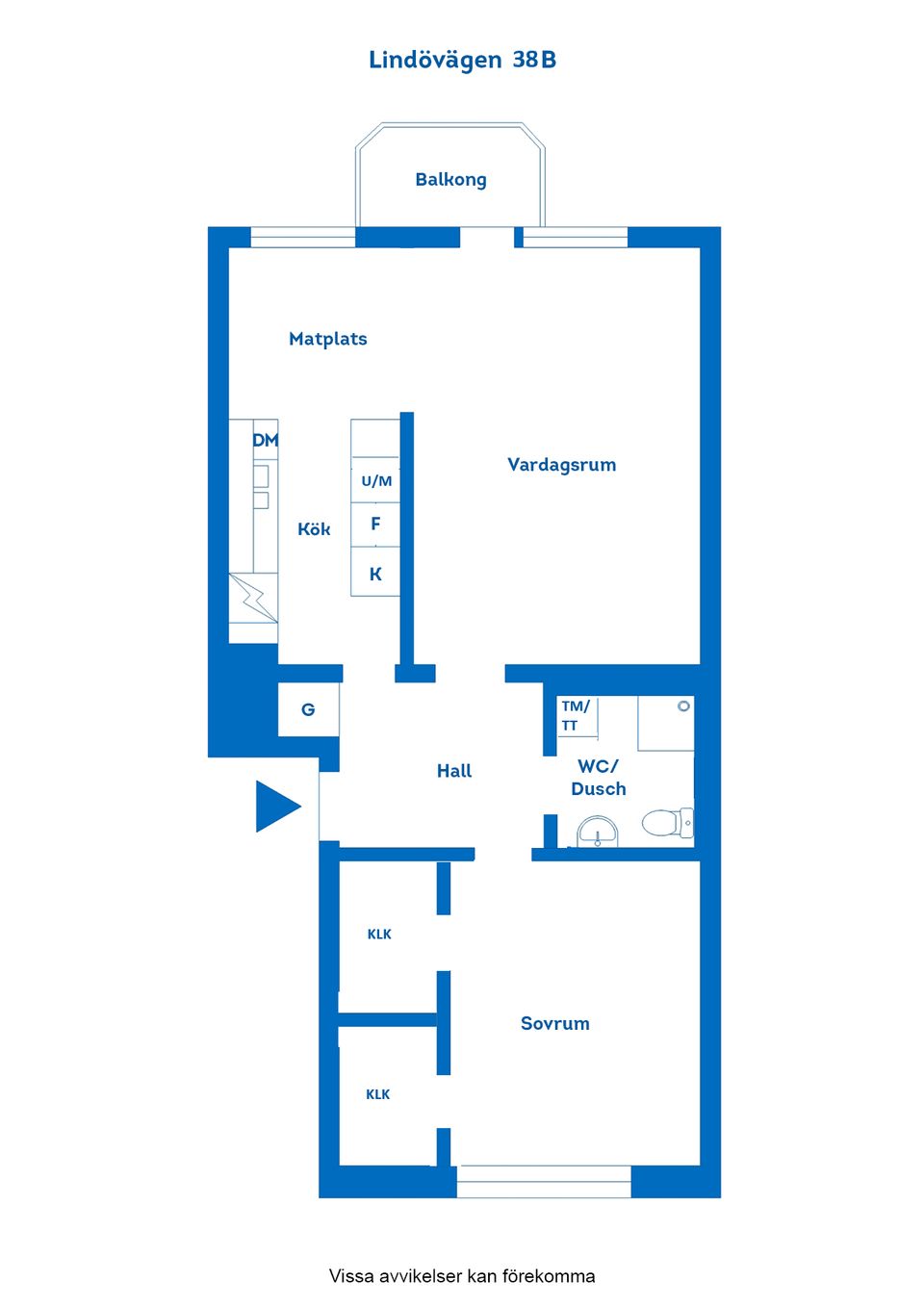 Bostadsrätt, Lindövägen 38B, Oxelbergen, Norrköping