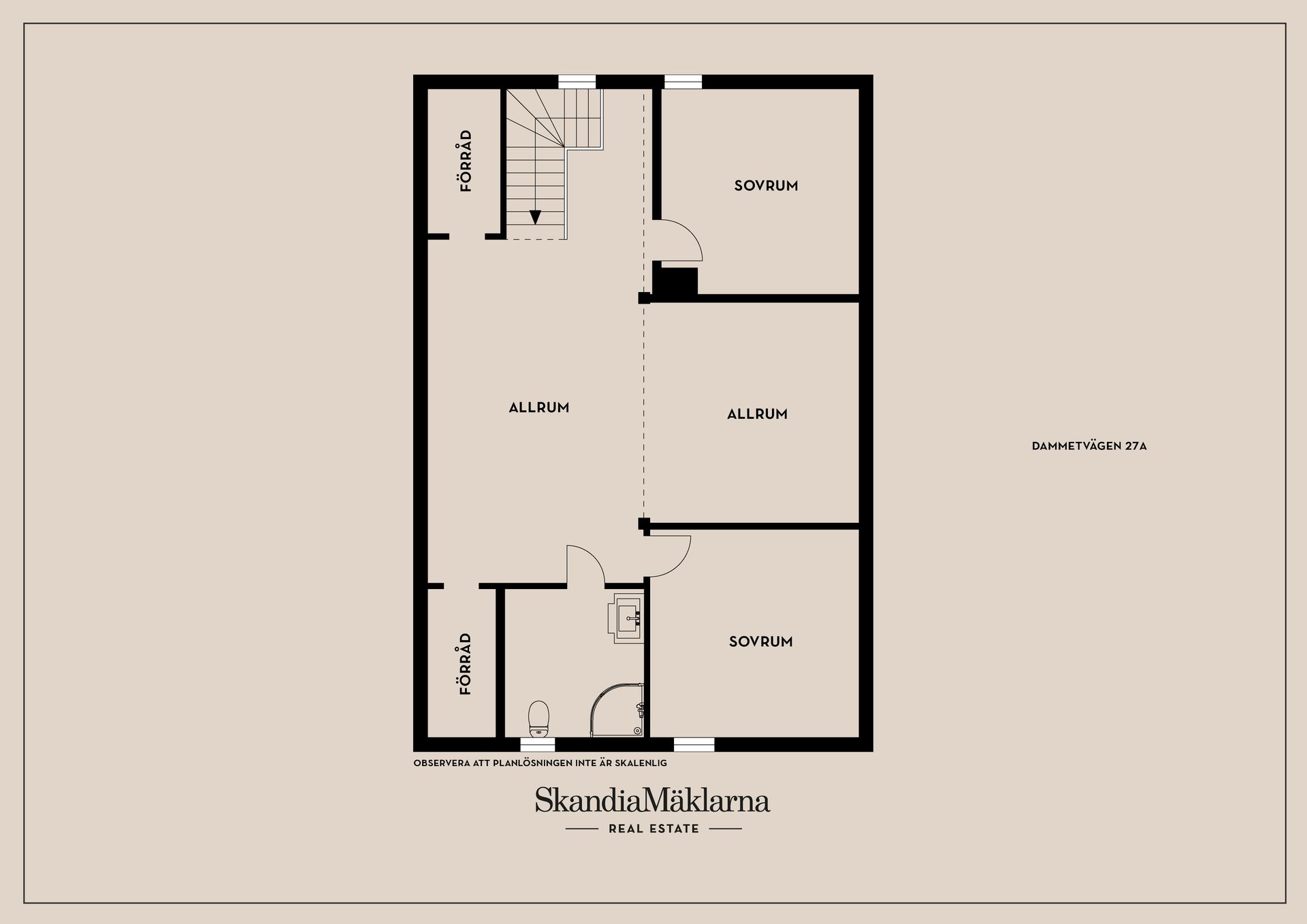 Villa, Dammetvägen 27A, Bollebygd