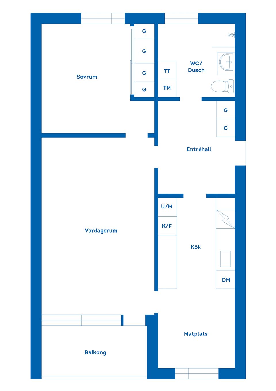Bostadsrätt, Strandridaregatan 2B, Västra Gärdet, Falkenberg