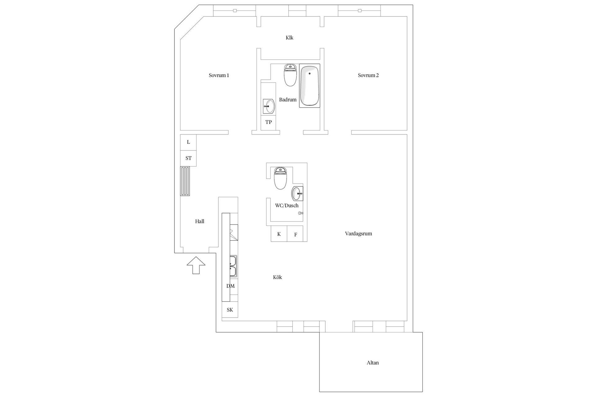Bostadsrätt, Järnvägsgatan 44, Landskrona - Centrum, Landskrona