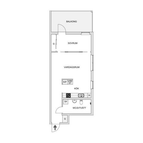 Bostadsrätt, Lindholmsallén 55, Lindholmen, Göteborg