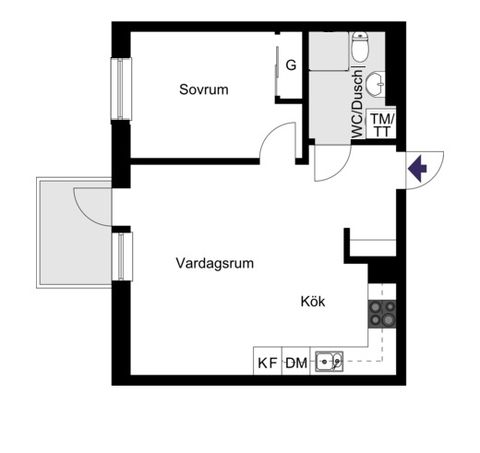 Bostadsrätt, Tellusborgsvägen 94, Midsommarkransen/Telefonplan, Stockholm