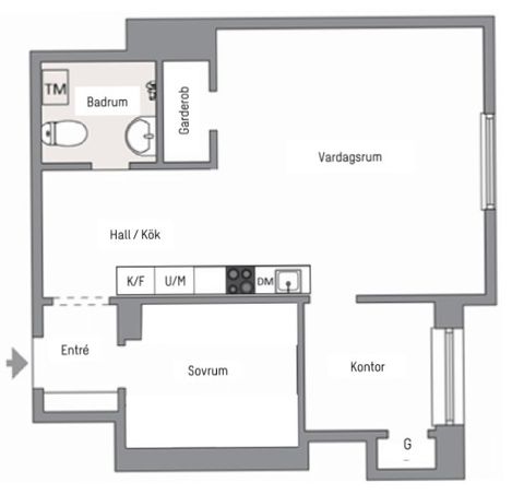 Bostadsrätt, Gambrinusgatan 5, Kungsholmen - Kungsholms Torg, Stockholm